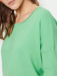 Saint Tropez Mila Round Neck Pullover - Absinthe Green