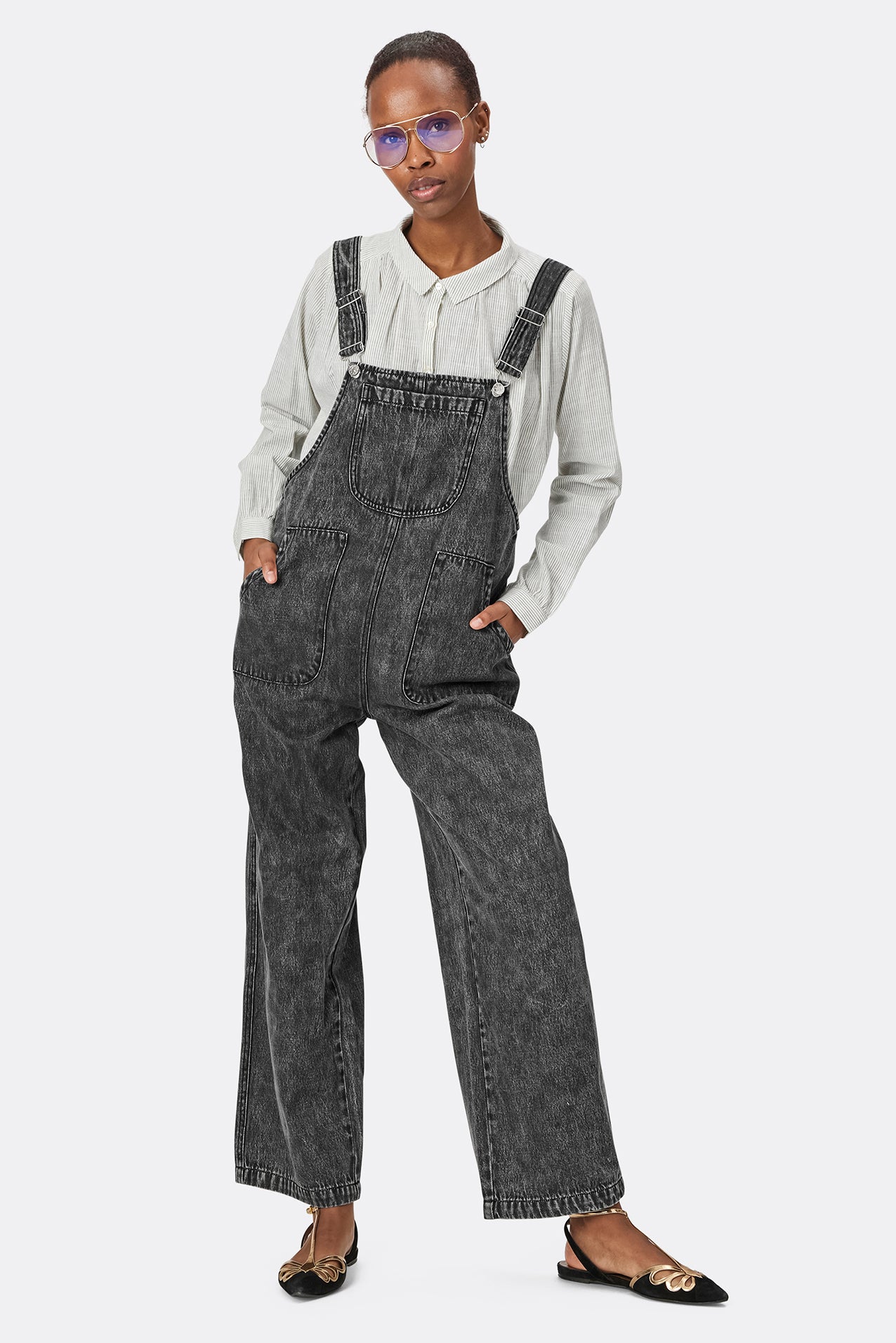 Lollys Laundry Malle Overall - 15 Dark Grey Melange