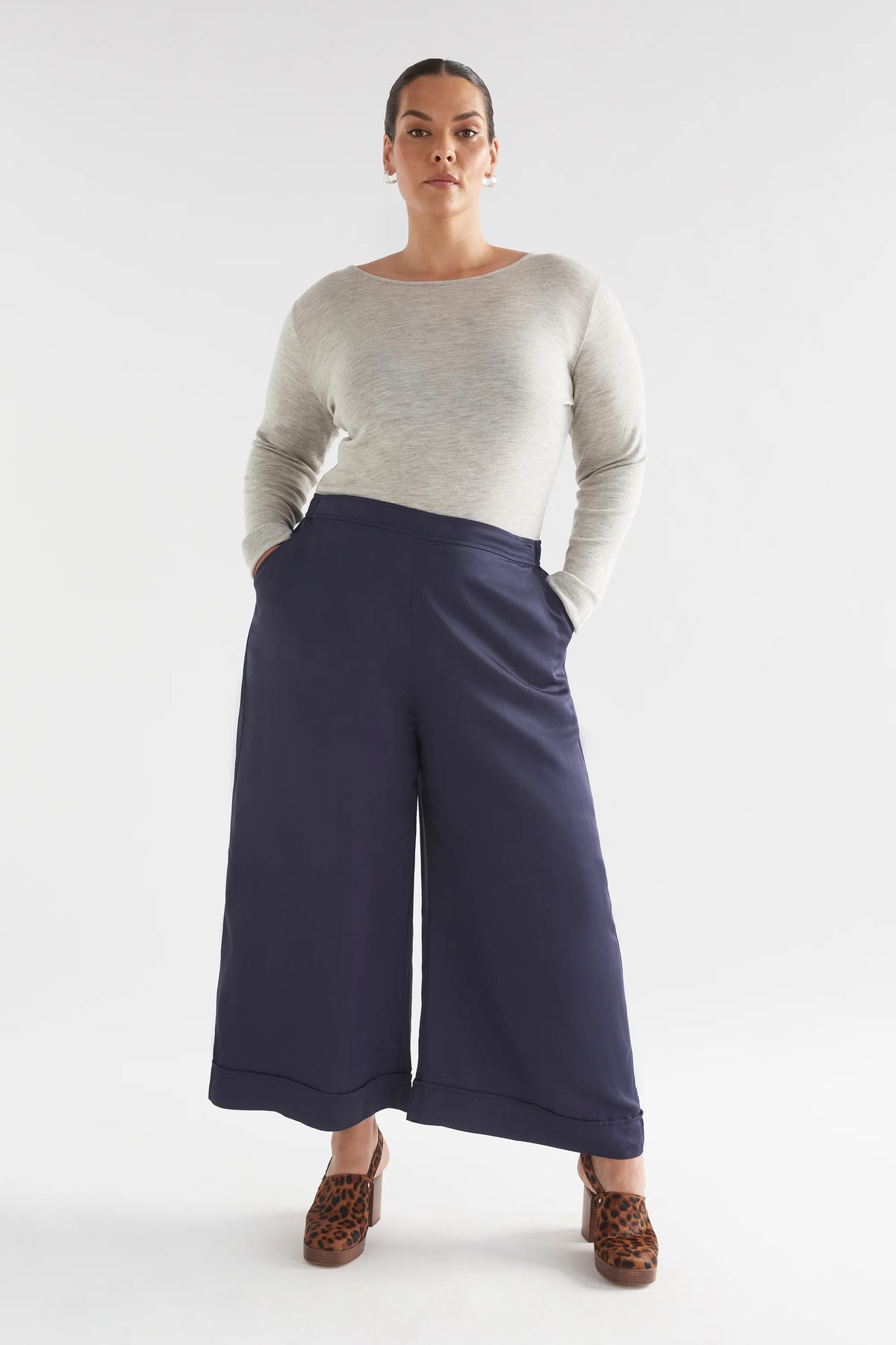 Elk Wide Leg Culotte - Moonlight