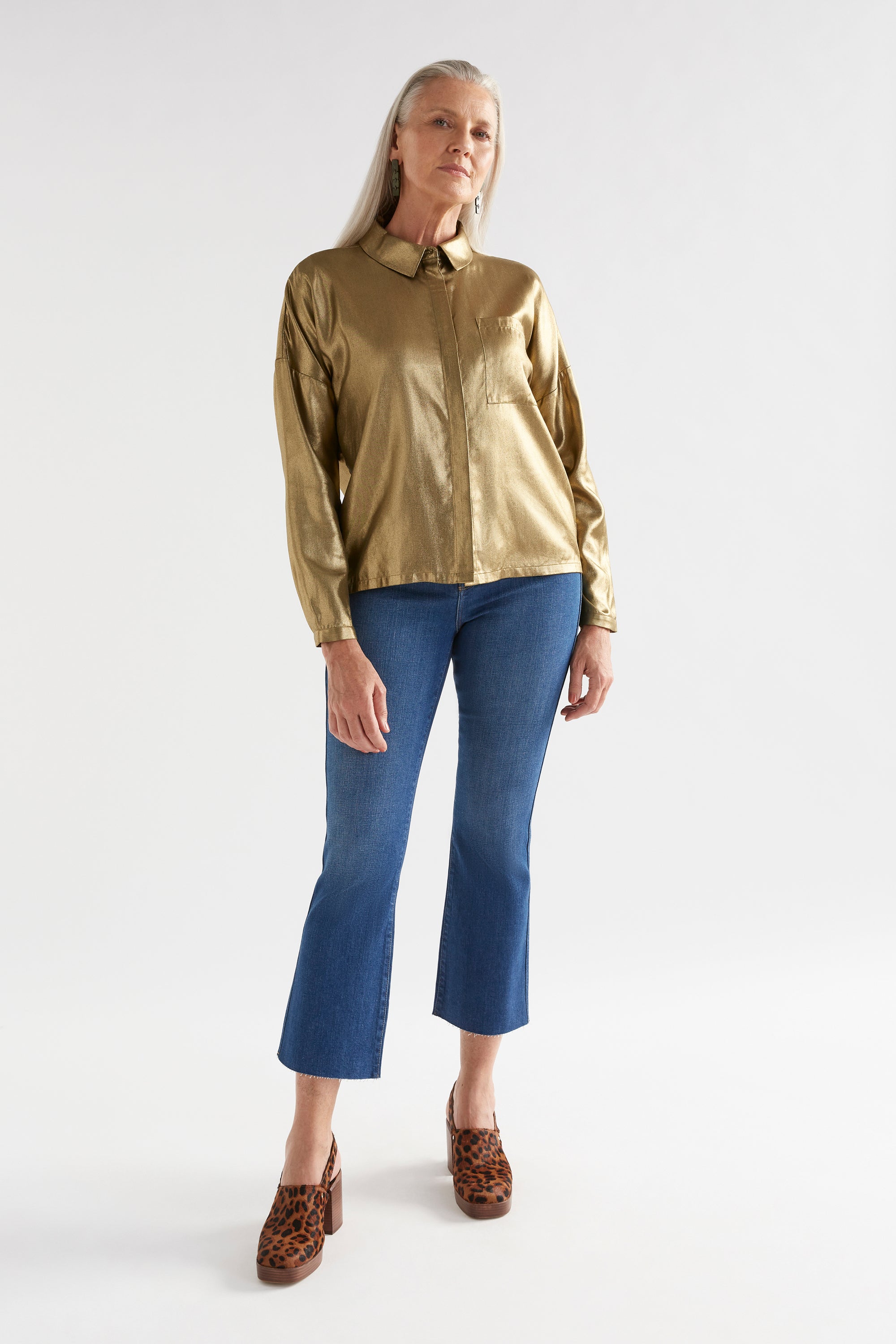 Elk Luche Shirt - Gold Metallic