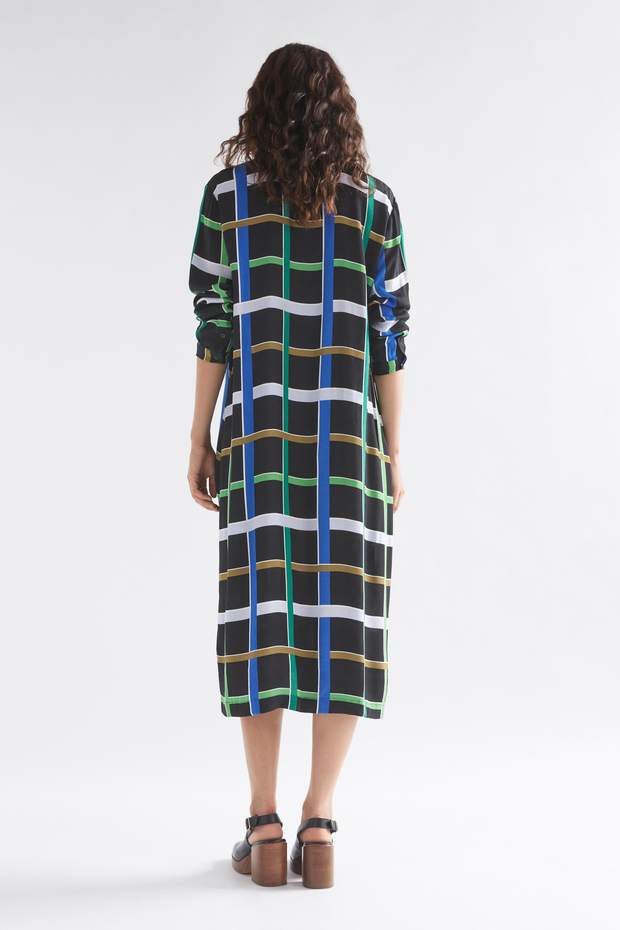 Elk Janik Dress - Ladder Print