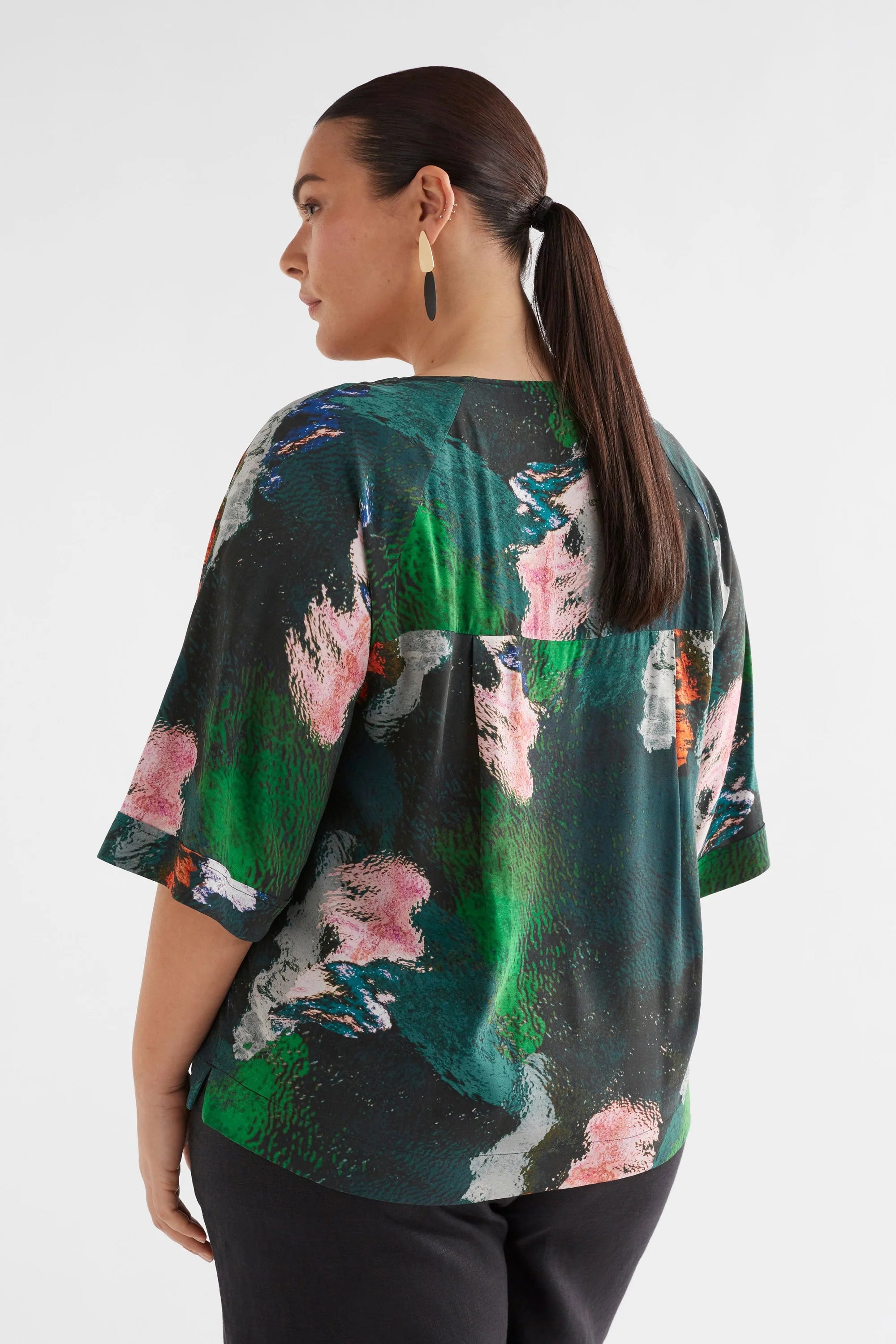 Elk Foljer Top - Reflections Print