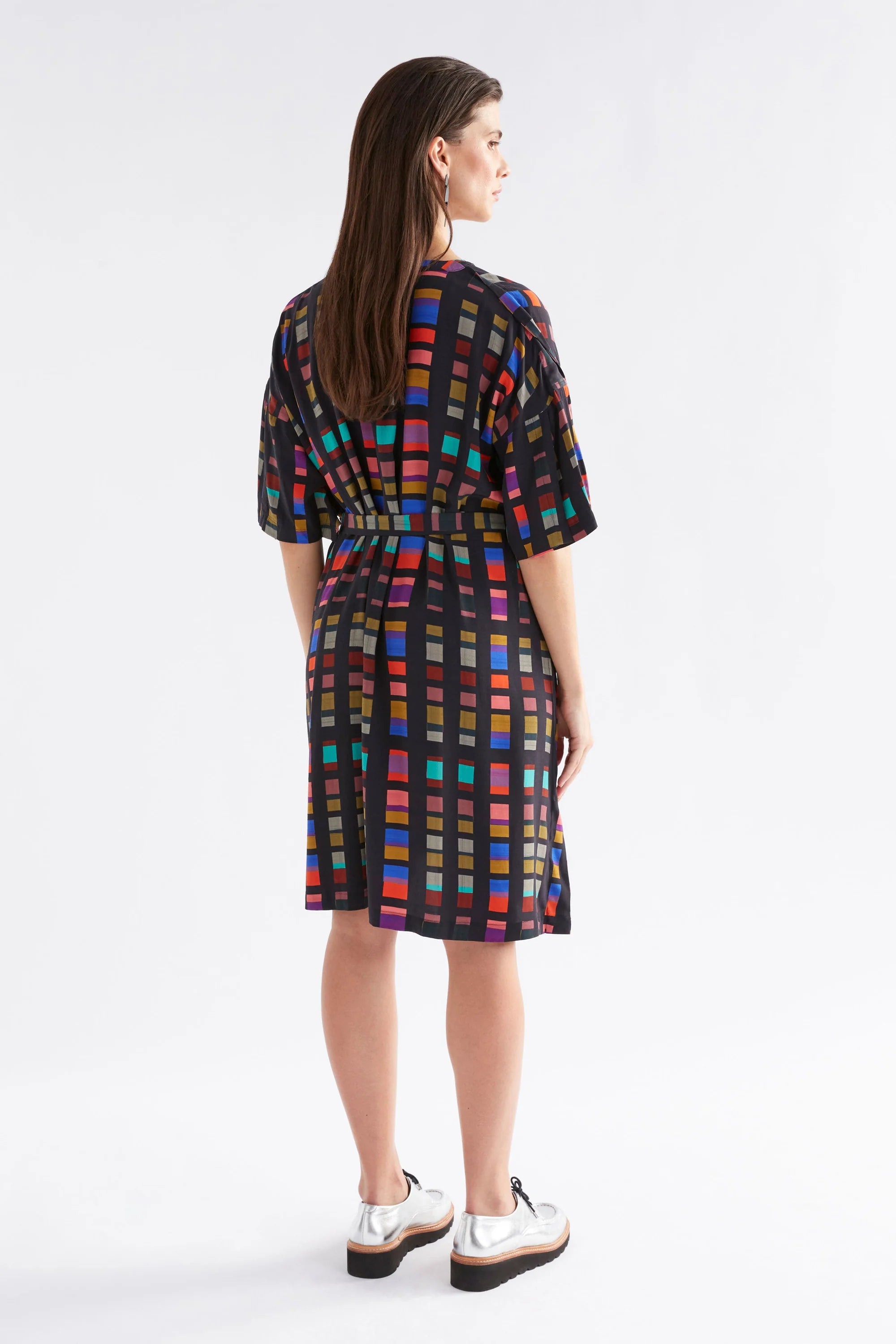 Elk Kira Short Dress - Tessela Print