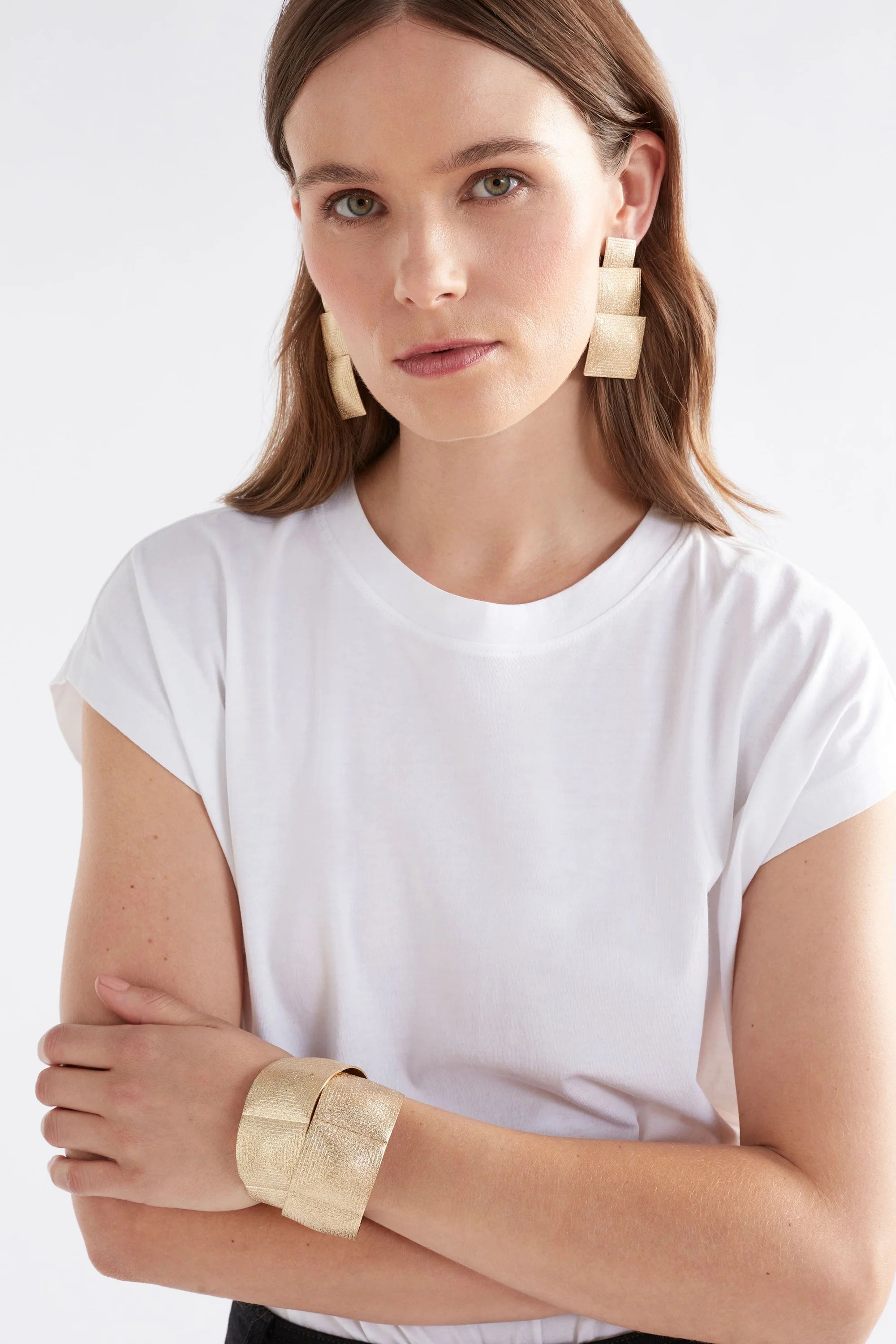 Elk Metri Cuff Bangle - Gold