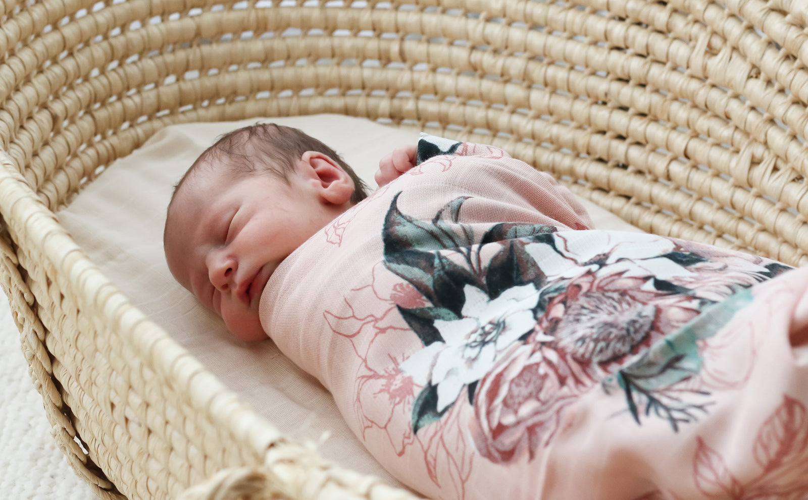 Burrow & Be Muslin Wrap - Tropical Bouquet