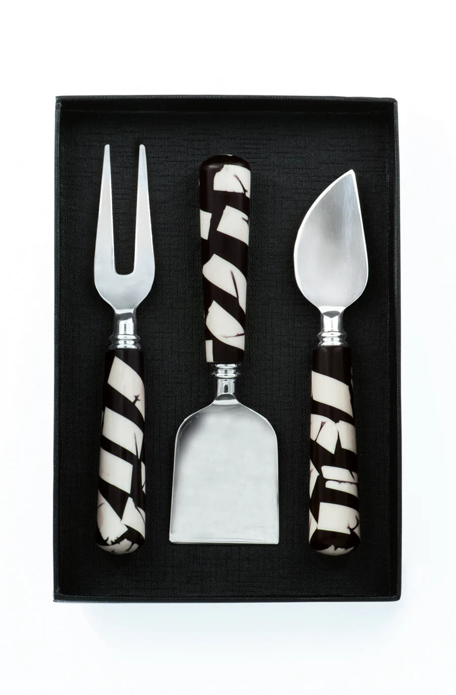 Bianca Lorenne Cheese Set - Black/White