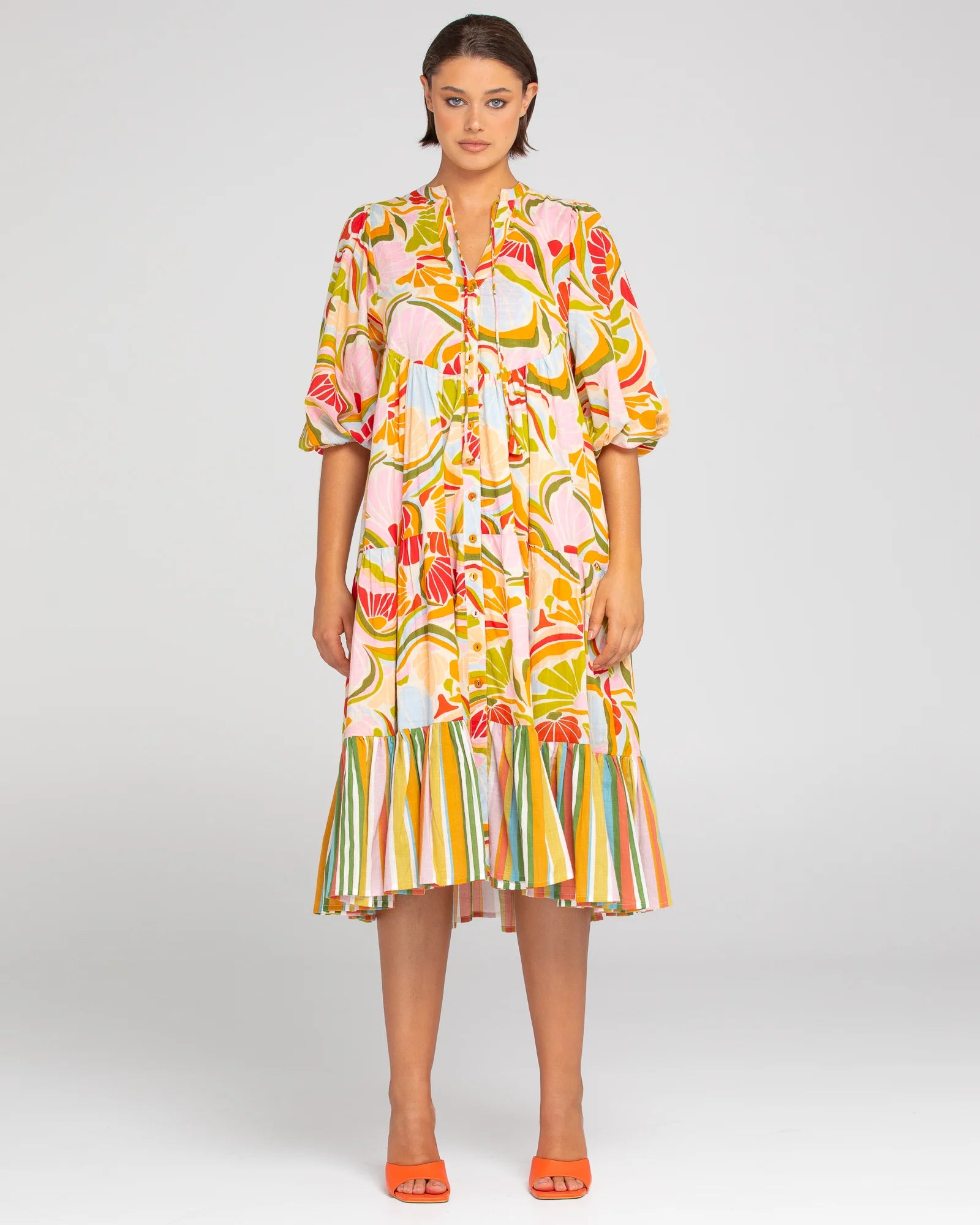 Boom Shankar Mabel Dress - Spiced Colada