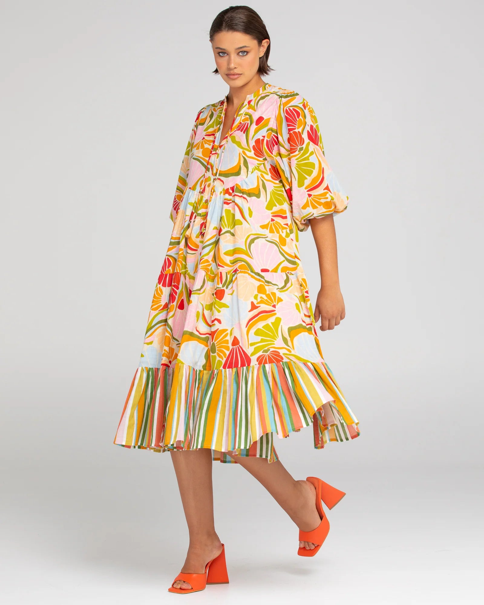 Boom Shankar Mabel Dress - Spiced Colada