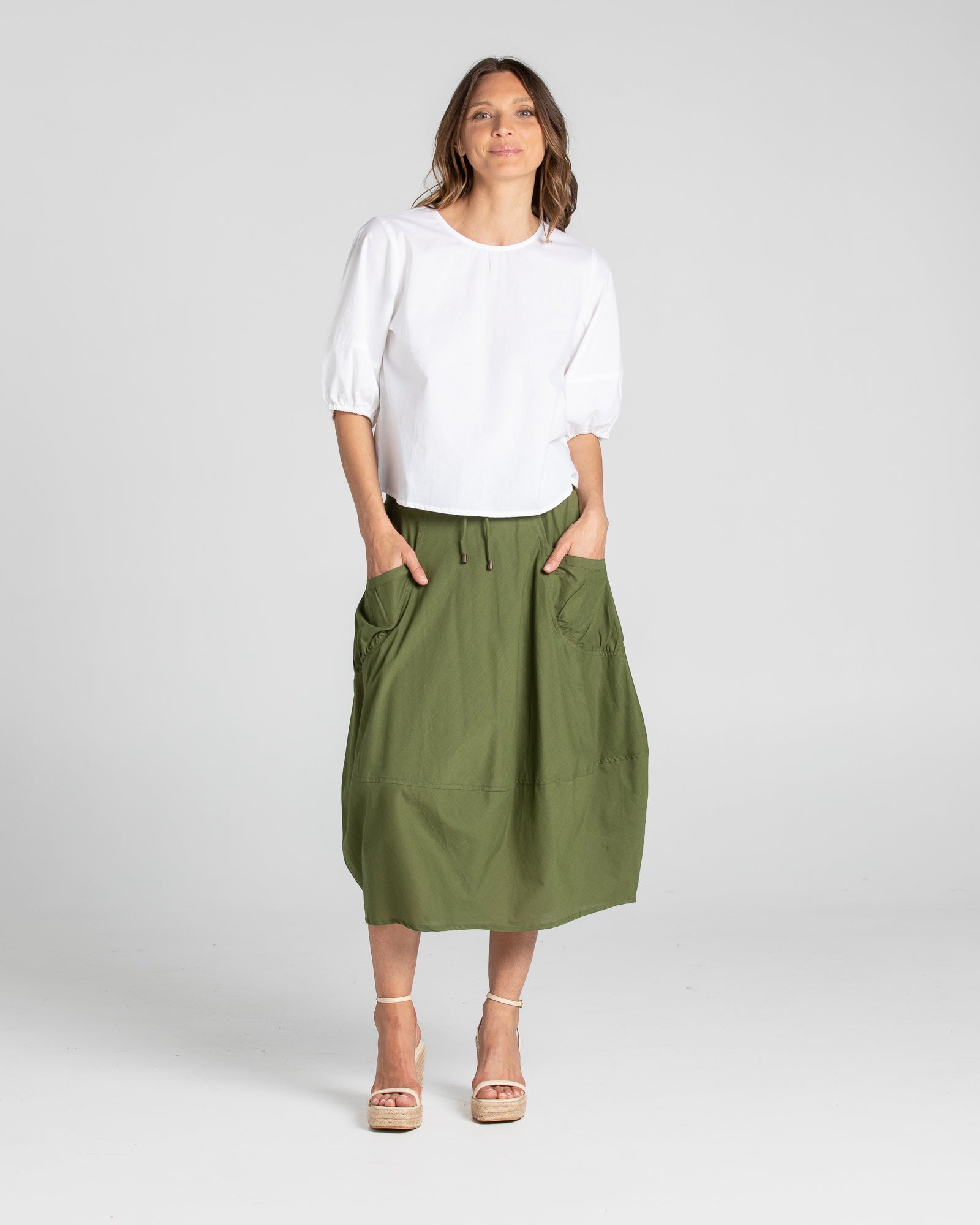 Boom Shankar Guru Skirt - Khaki