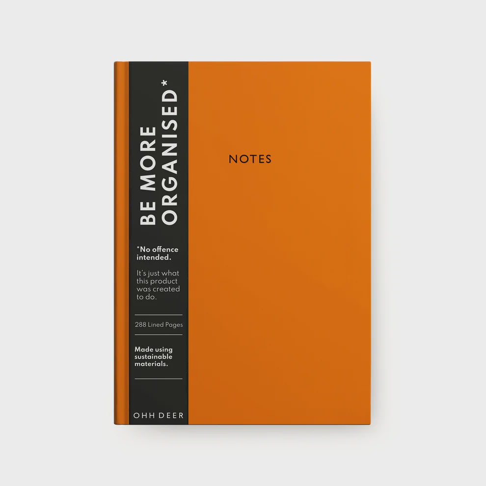 Ohh Deer Burnt Orange Notebook 