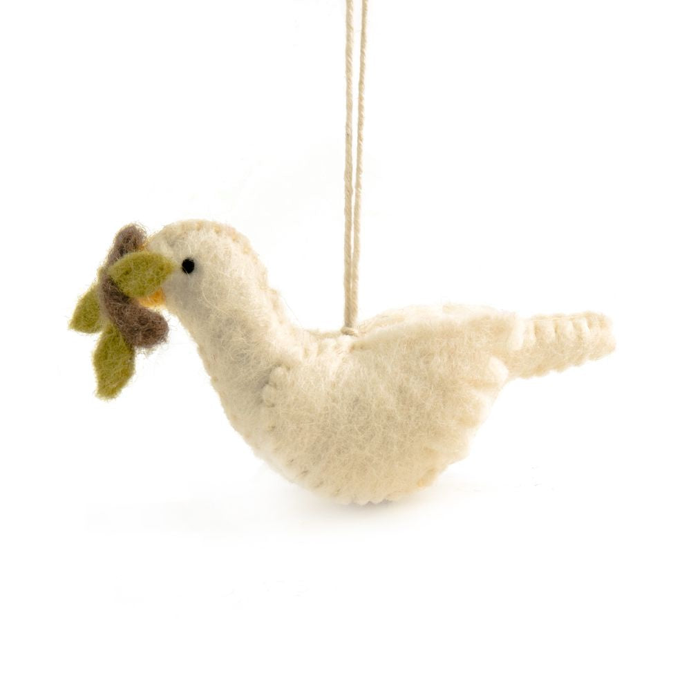 Nepalese Felted Decoration - Daisy Dove