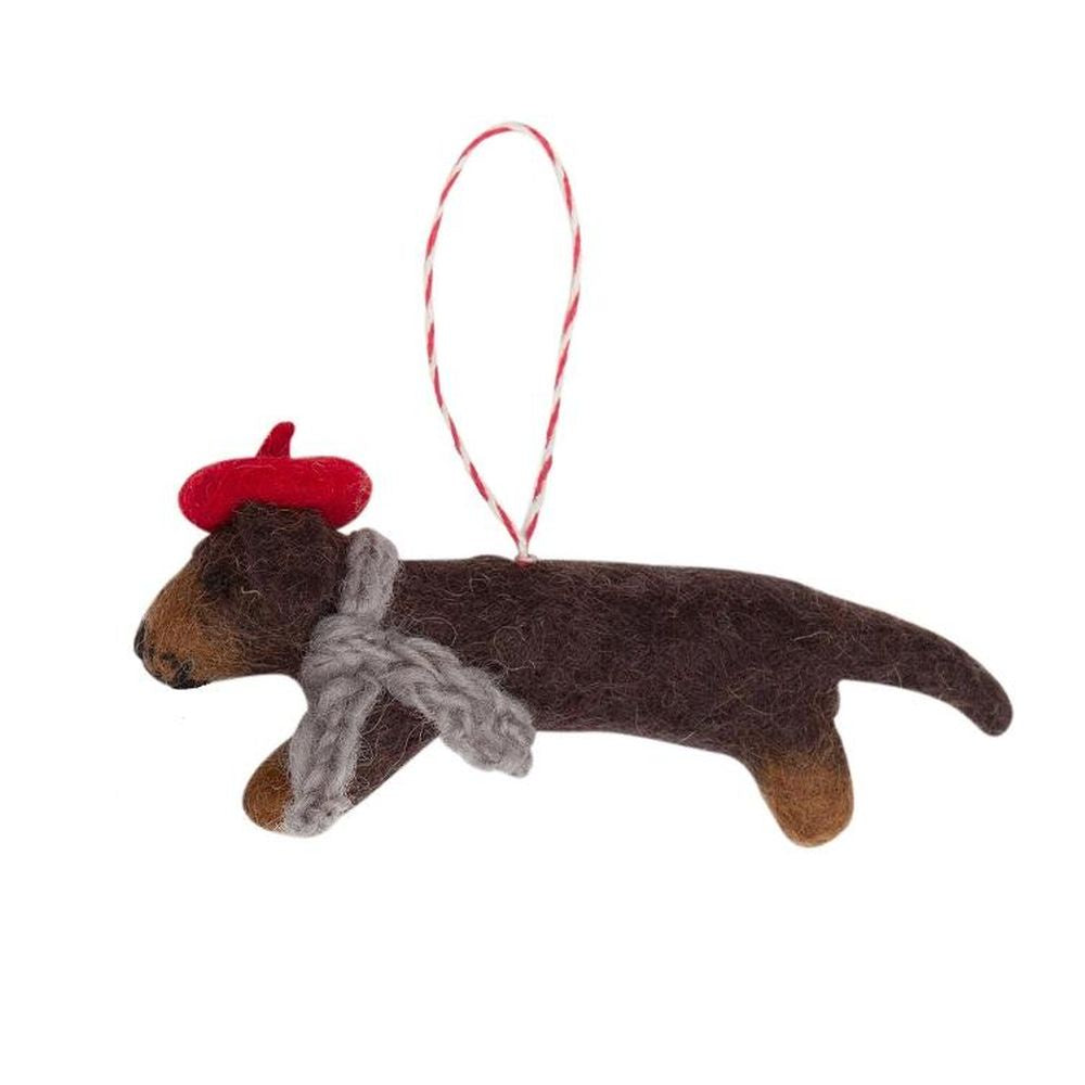 Nepalese Felted Decoration - Dachsund