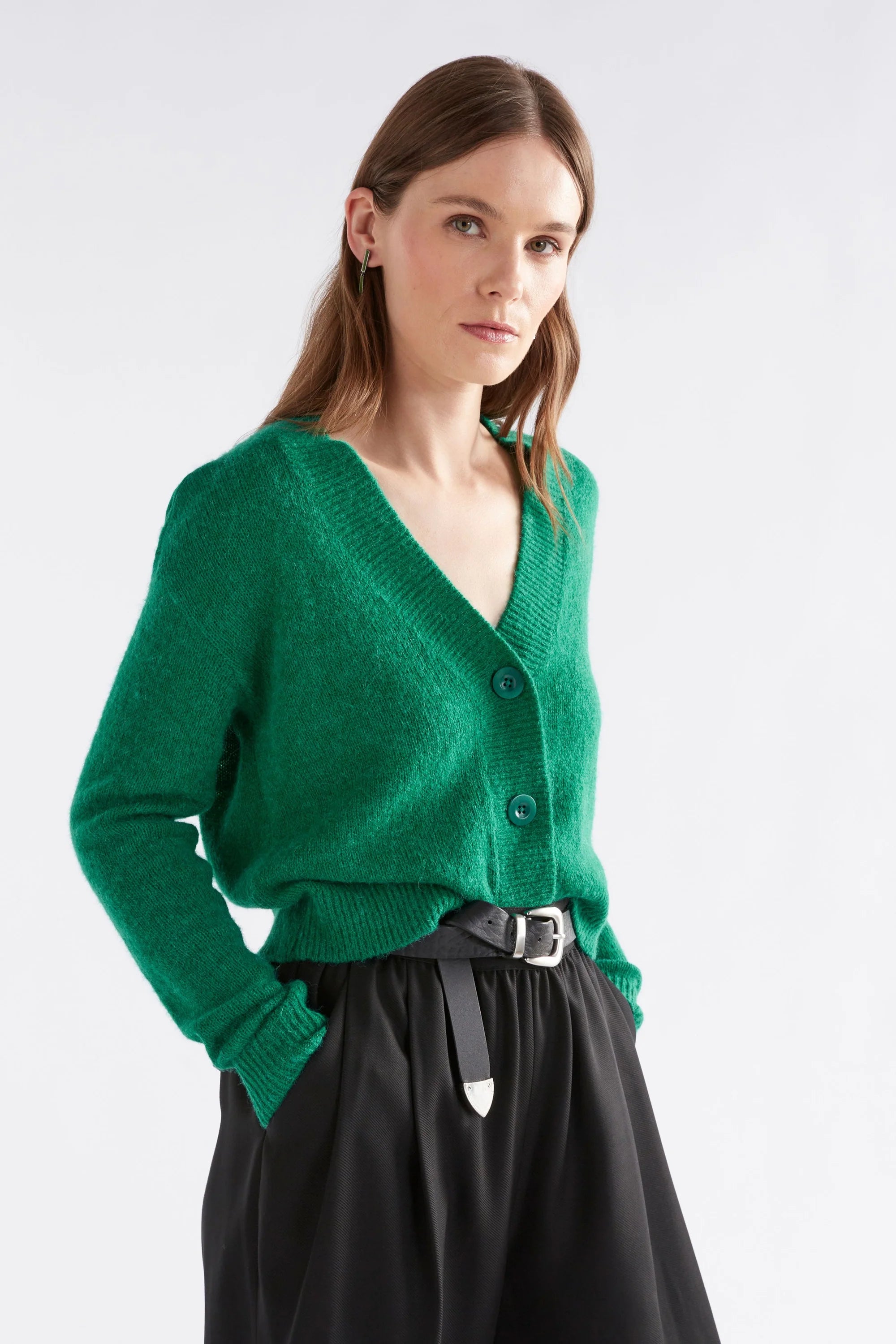 Elk Daaru Cardigan - Milan Green