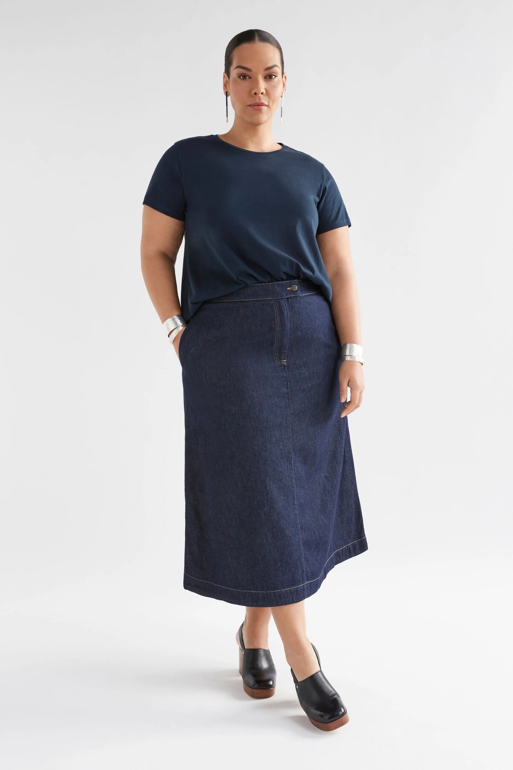 Elk Denym Skirt - Authentic Blue Wash