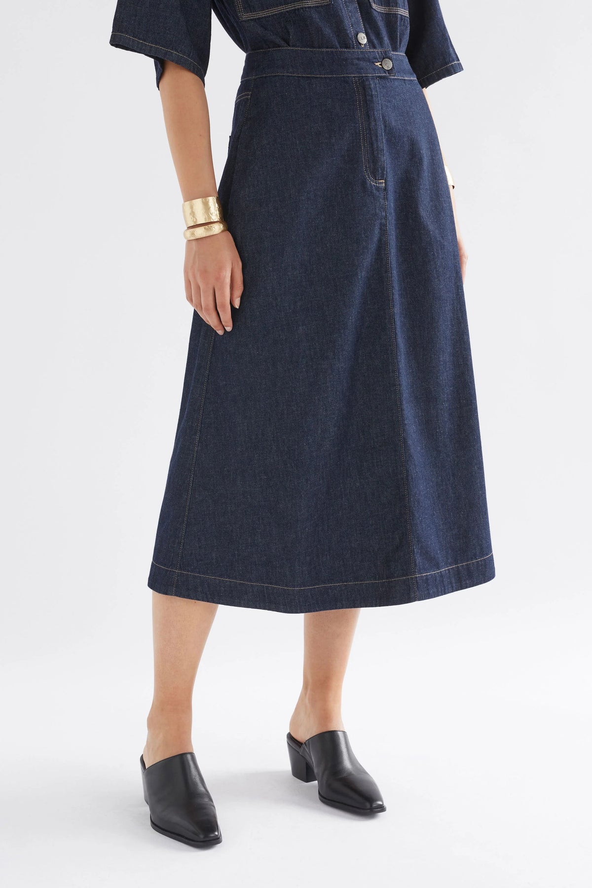 Elk Denym Skirt - Authentic Blue Wash