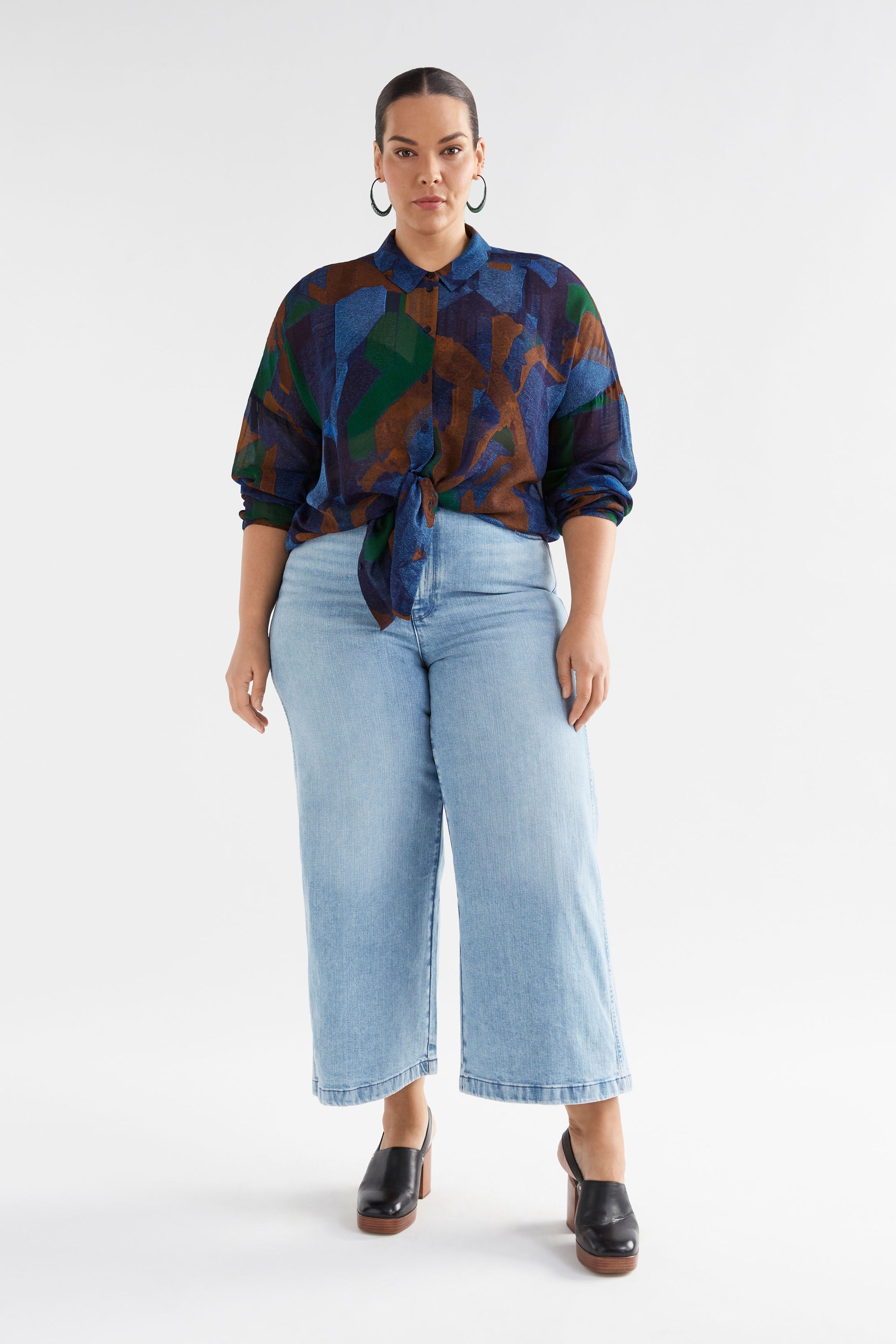 Elk Eir Sheer Shirt - Orda Print