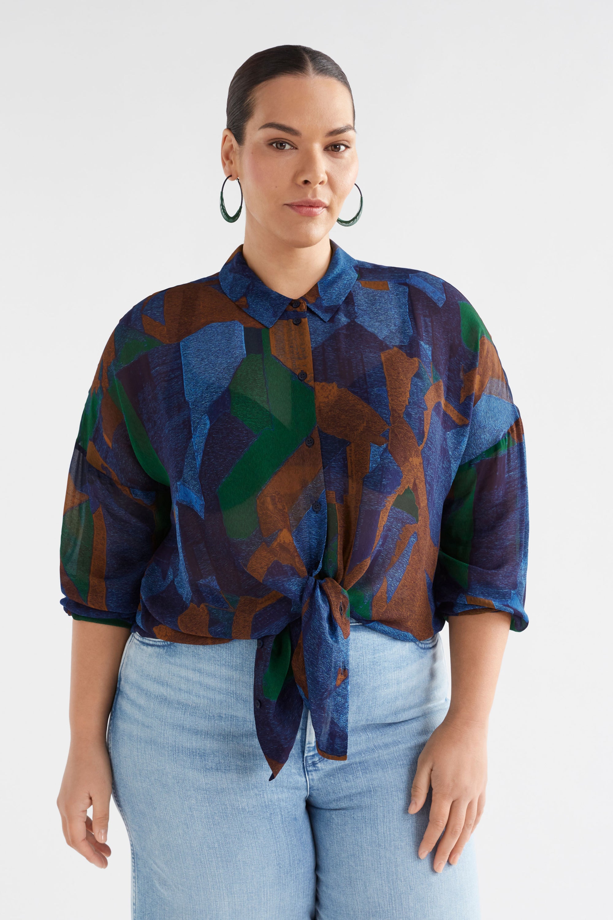 Elk Eir Sheer Shirt - Orda Print