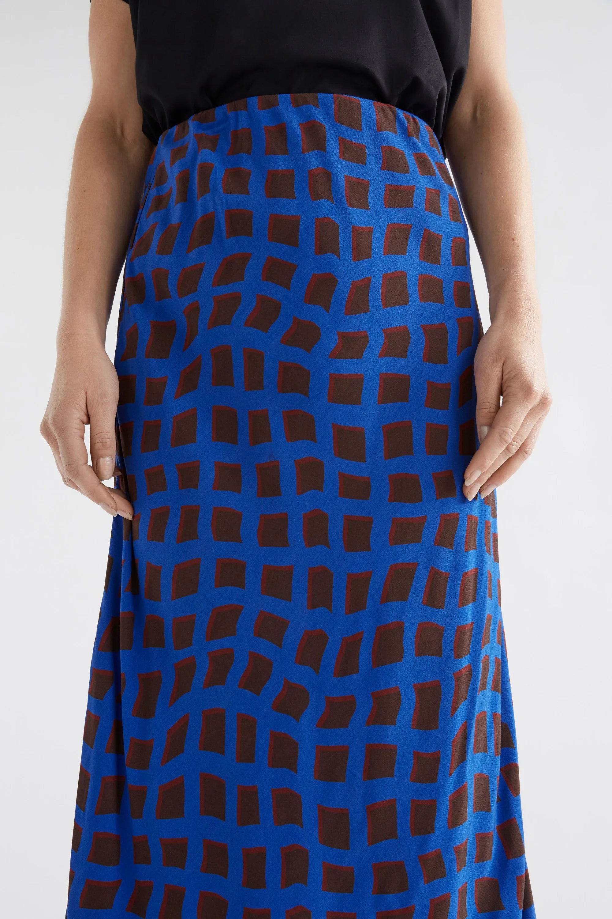 Elk Iden Skirt - Blue Wave Print