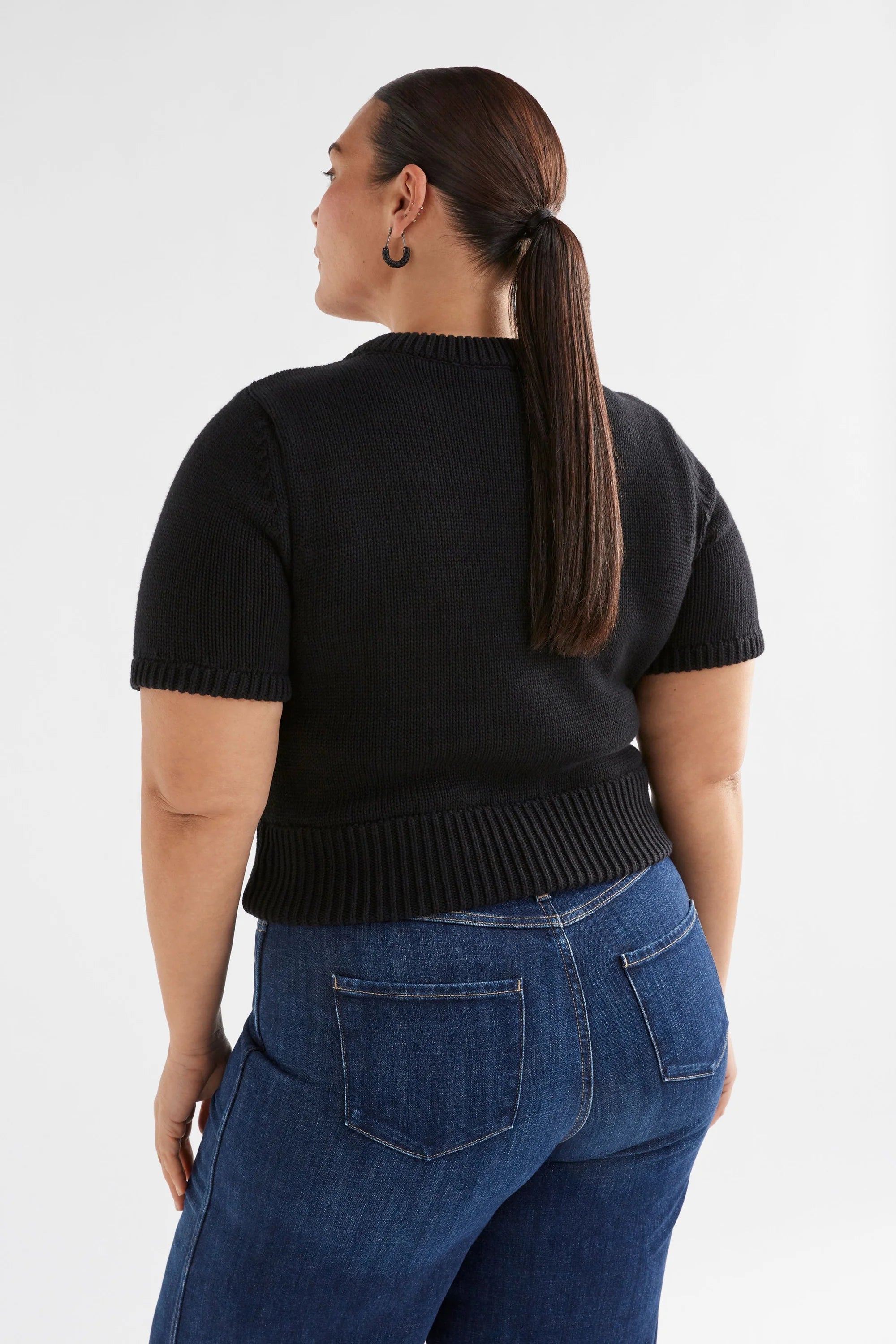 Elk Luft Knit Top - Black