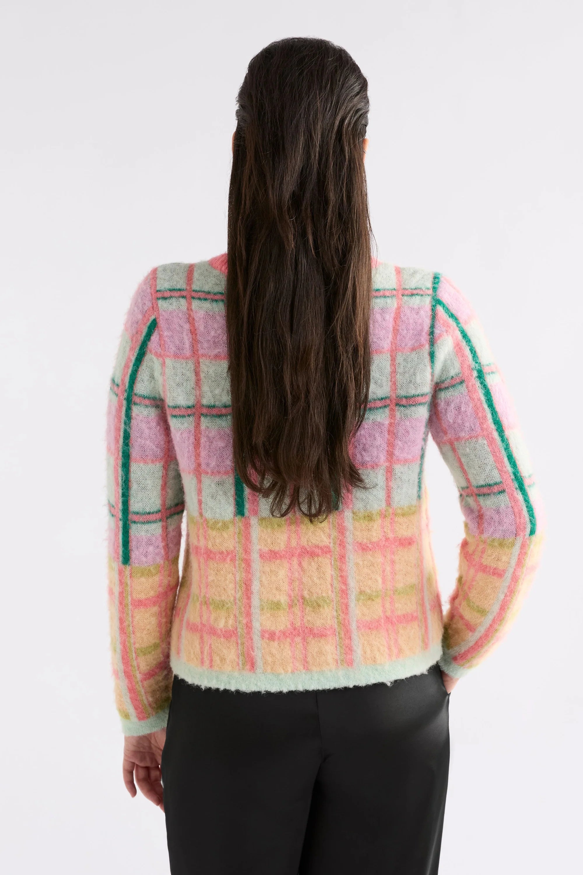 Elk Ostti Sweater - Pink Punch Check