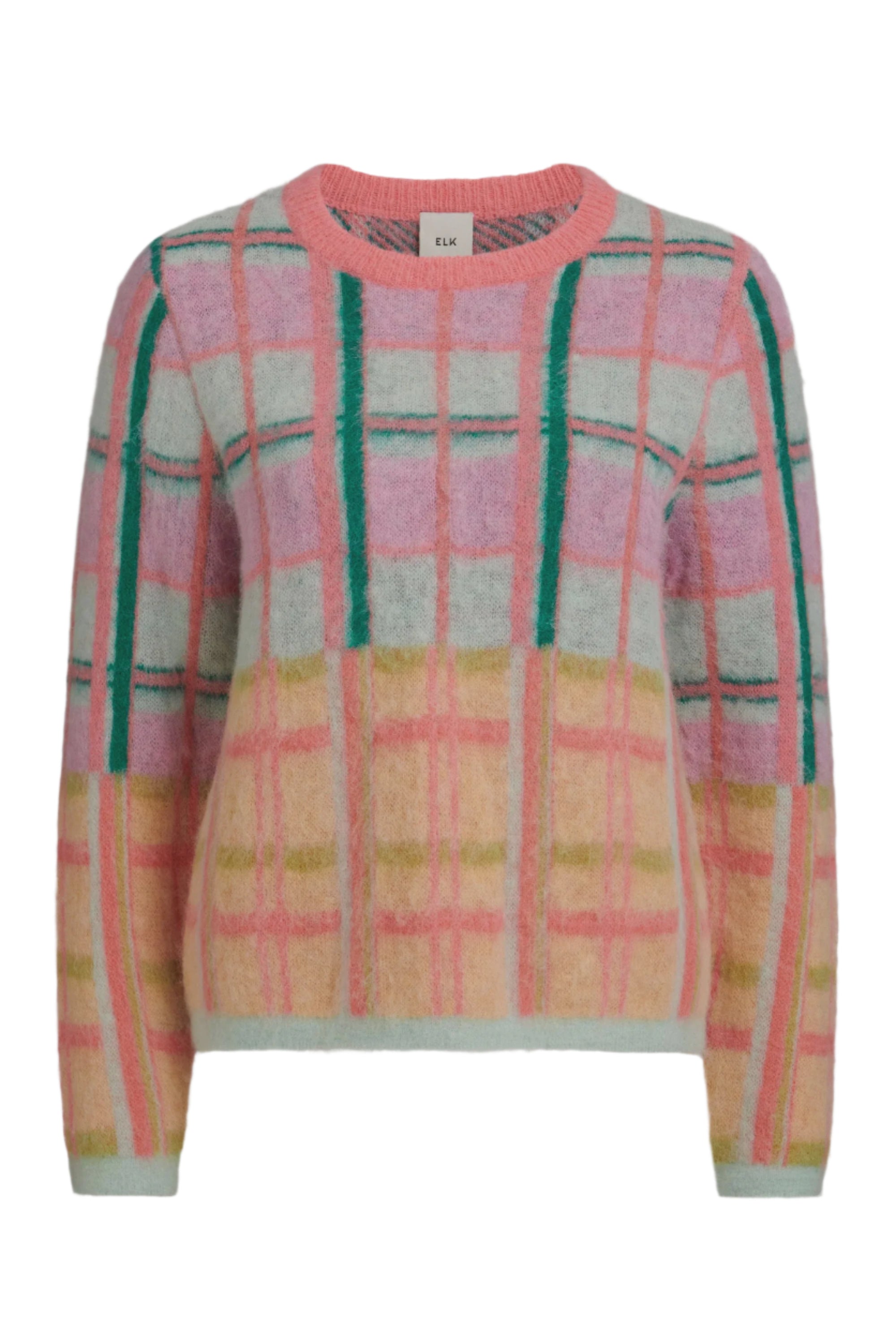 Elk Ostti Sweater - Pink Punch Check