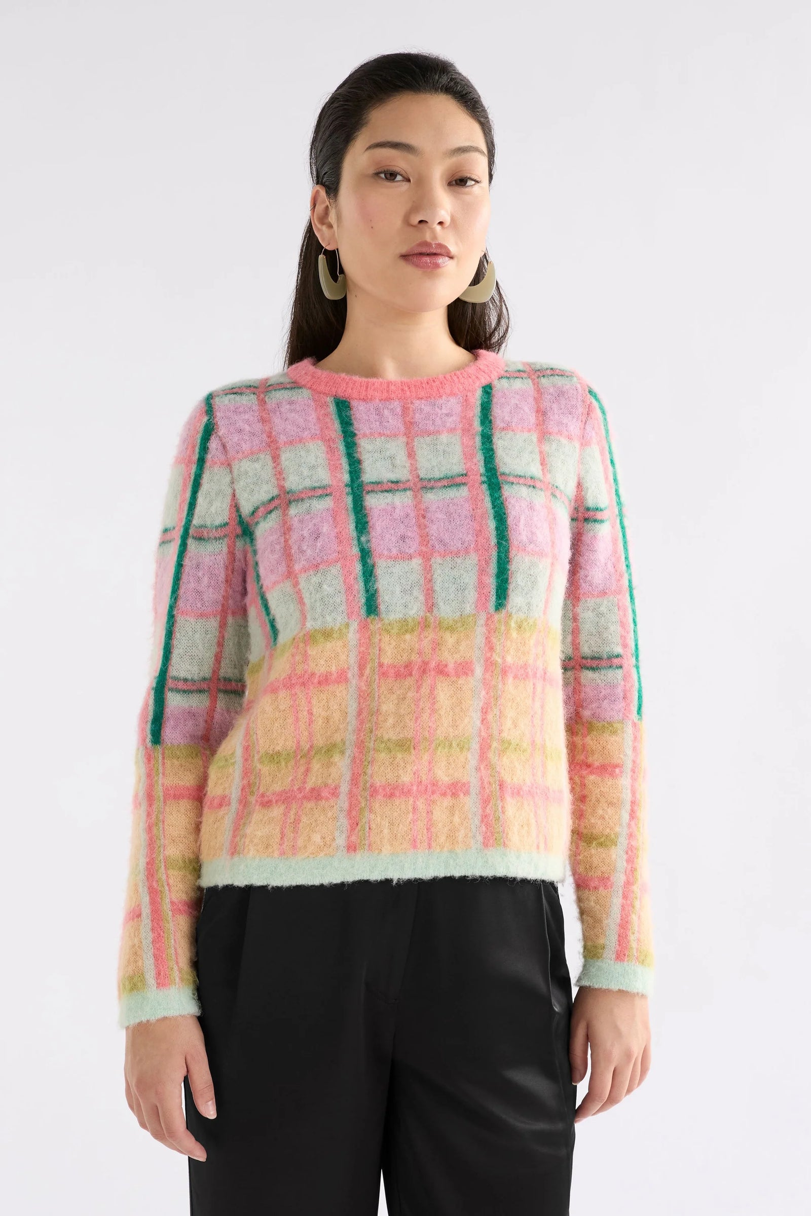 Elk Ostti Sweater - Pink Punch Check