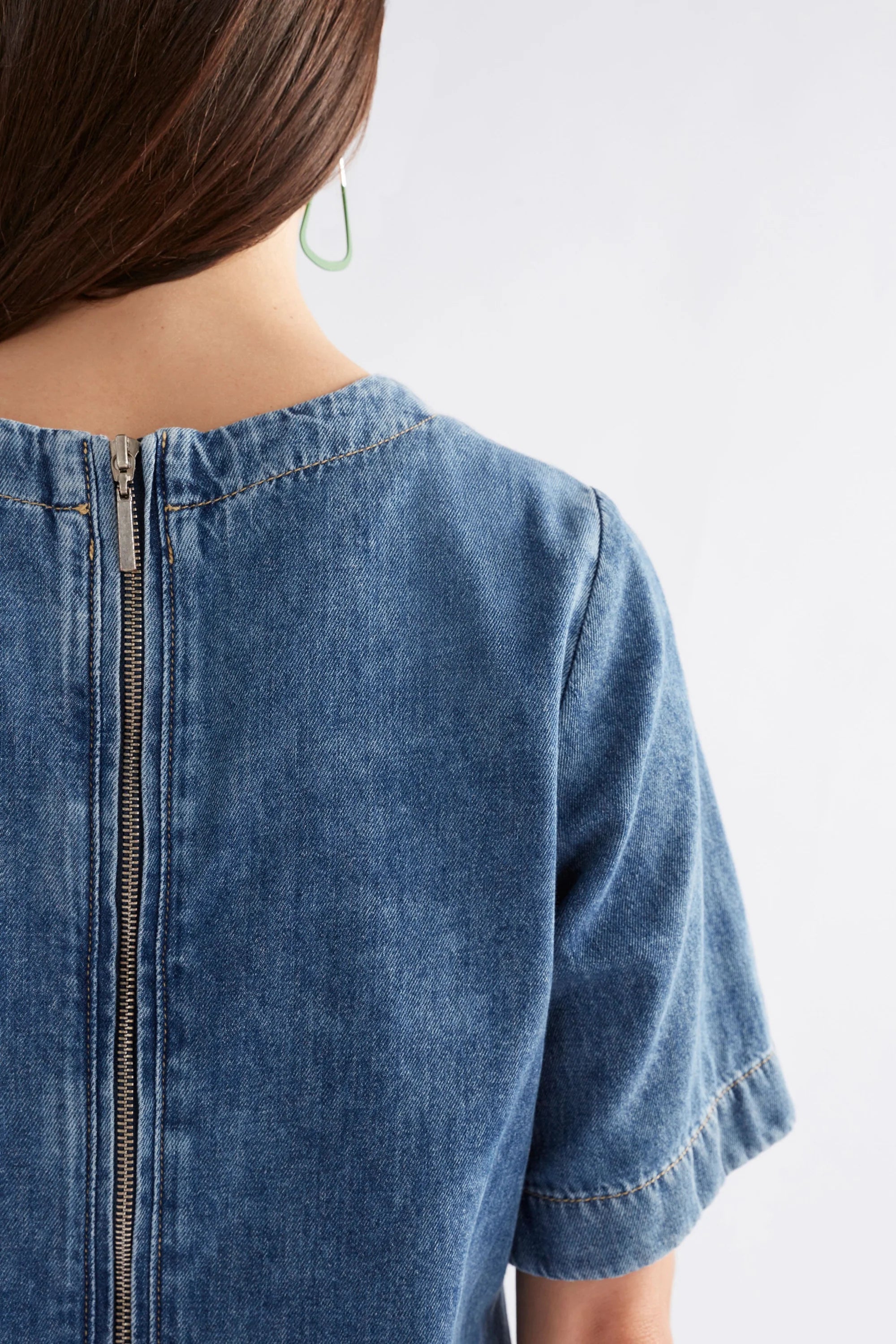 Elk Rittra Denim Dress - Blue Chambray