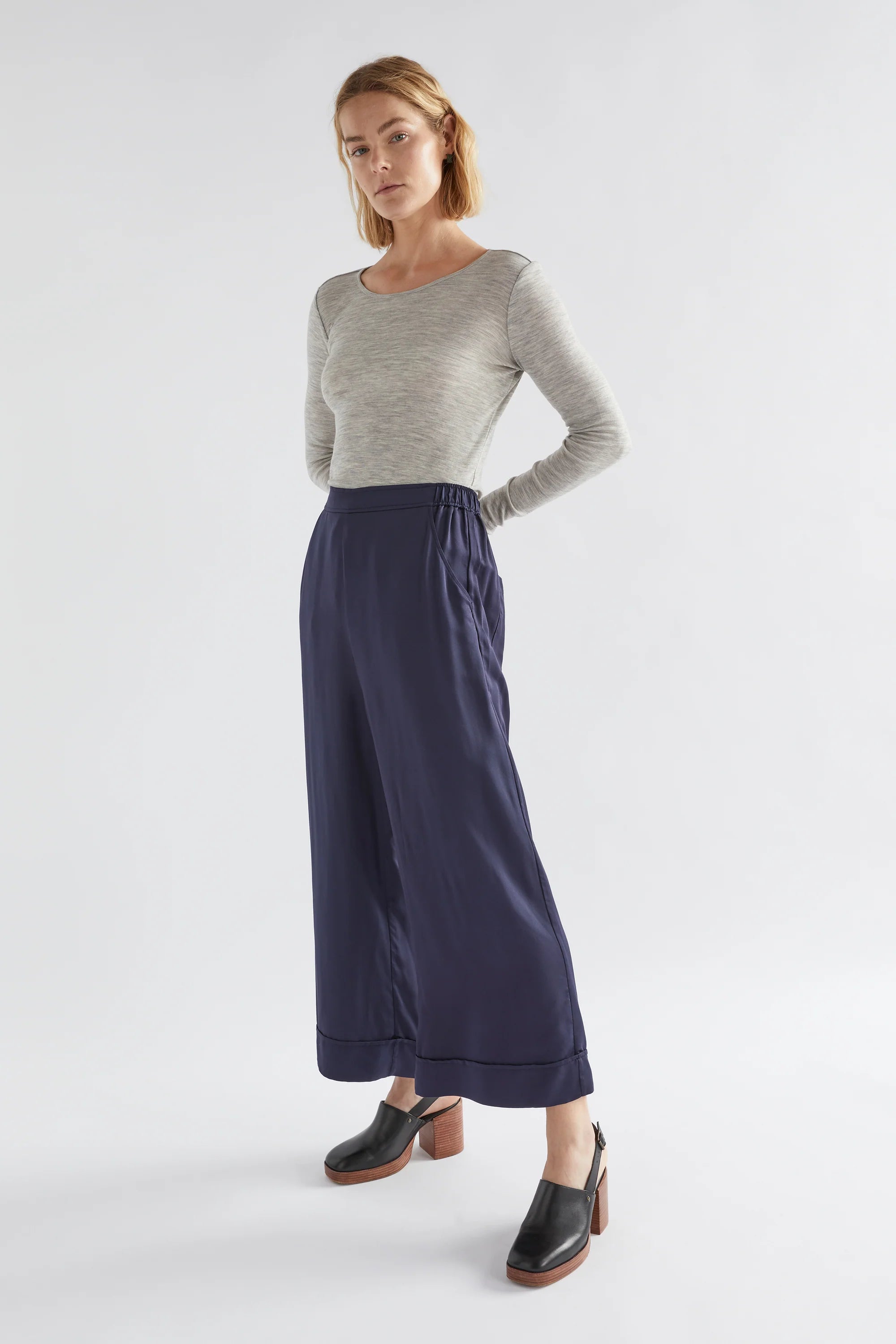 Elk Wide Leg Culotte - Moonlight