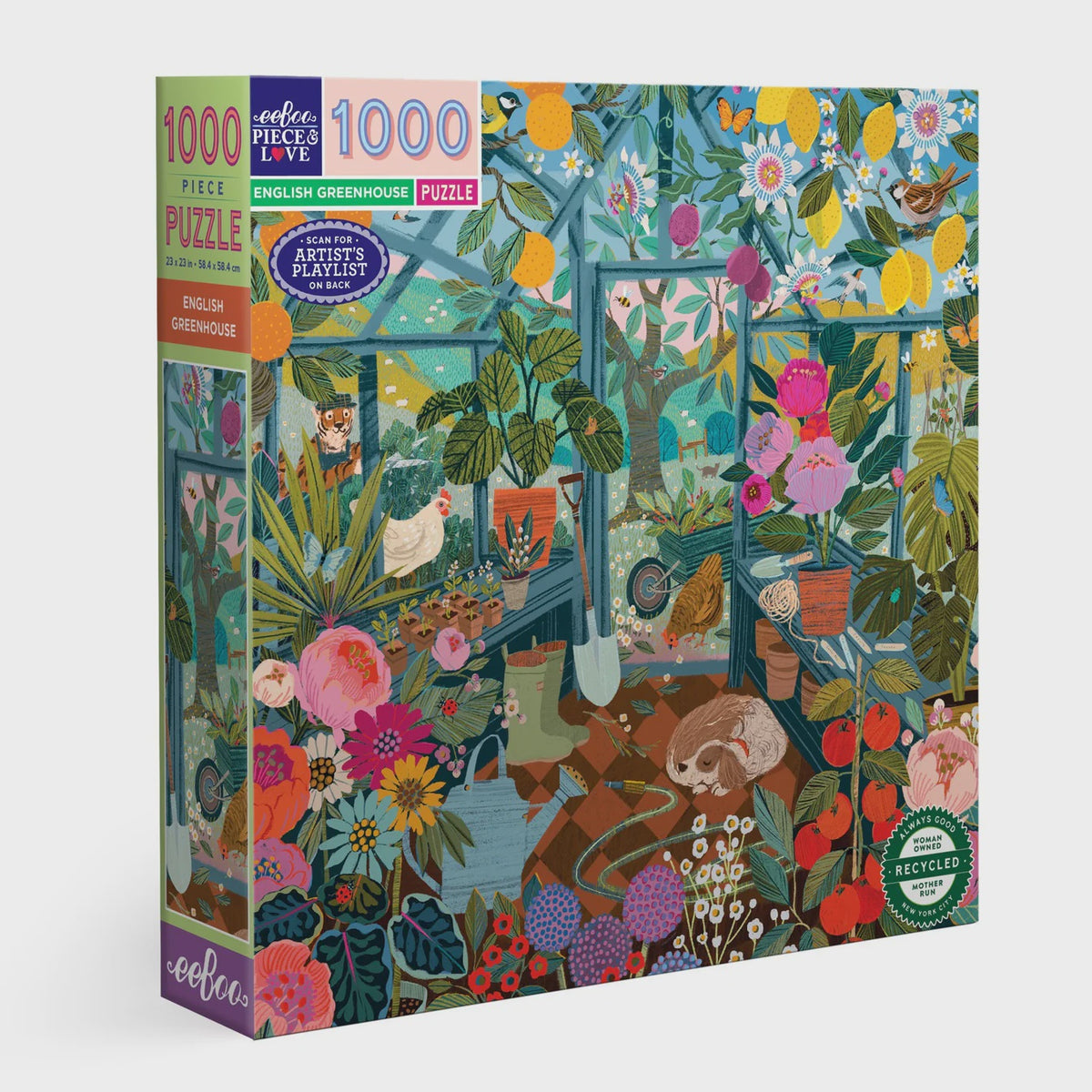 Eeboo English Greenhouse Puzzle - 1000 pieces