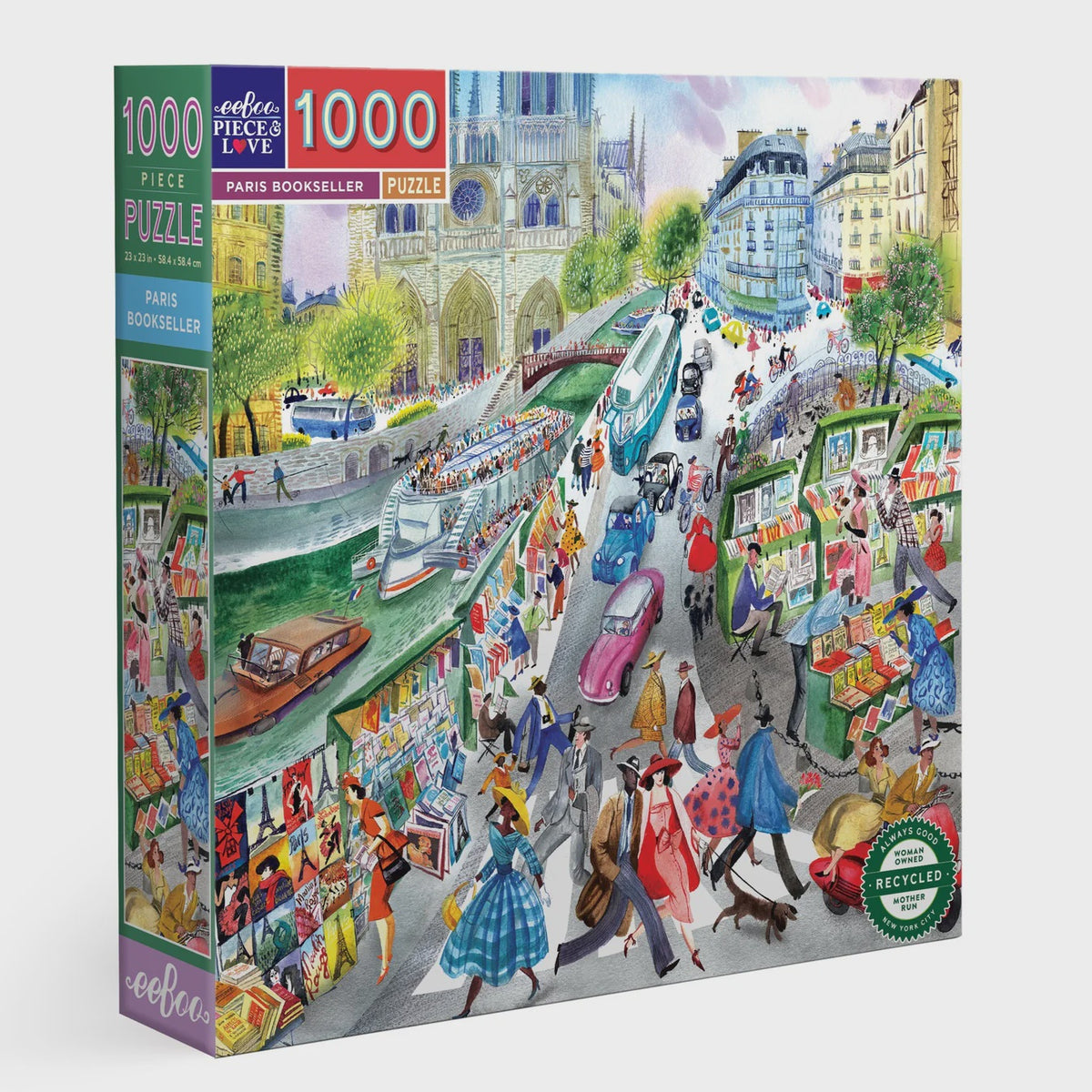 Eeboo Paris Bookseller Puzzle - 1000 piece