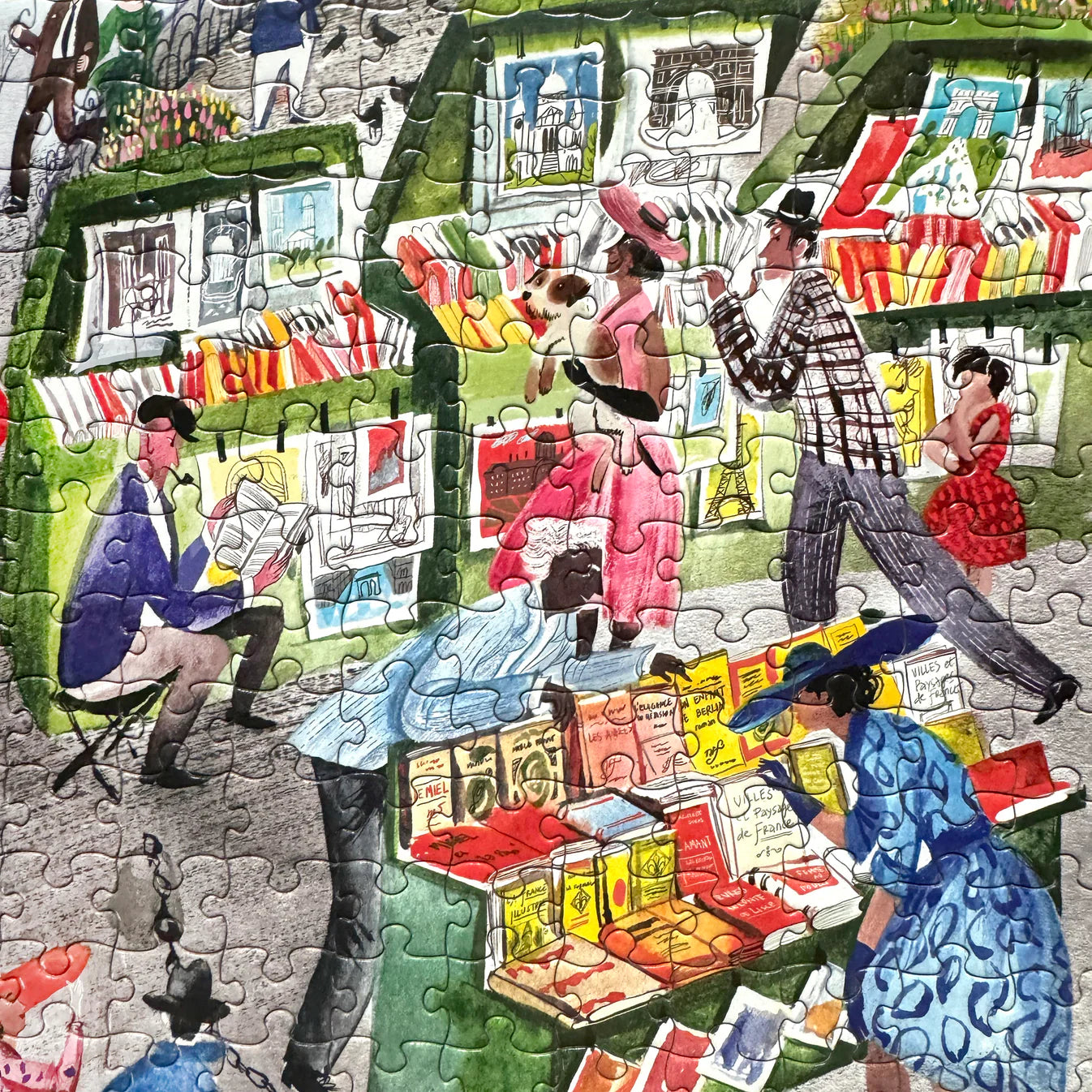 Eeboo Paris Bookseller Puzzle - 1000 piece