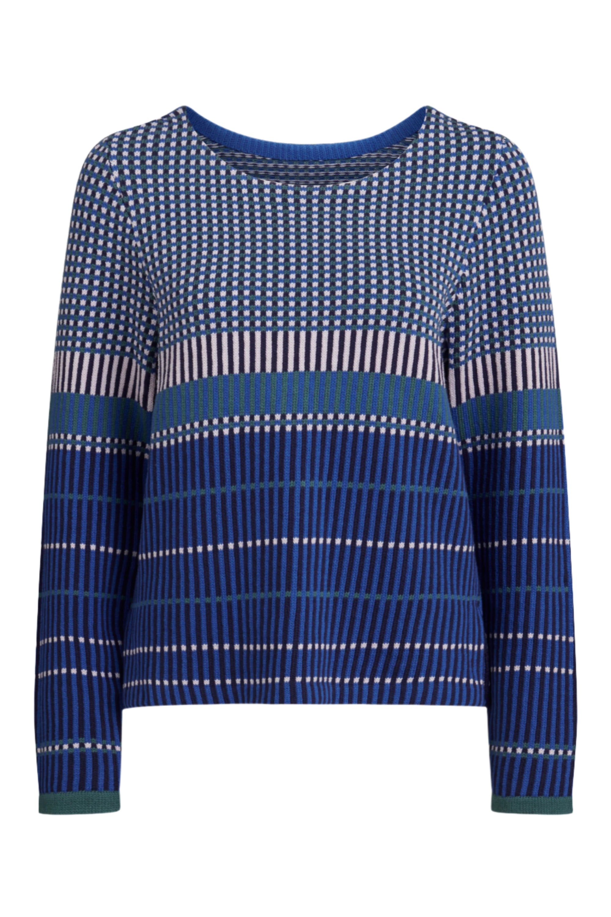 Elk Cila Organic Knit Jumper - Blue Multi