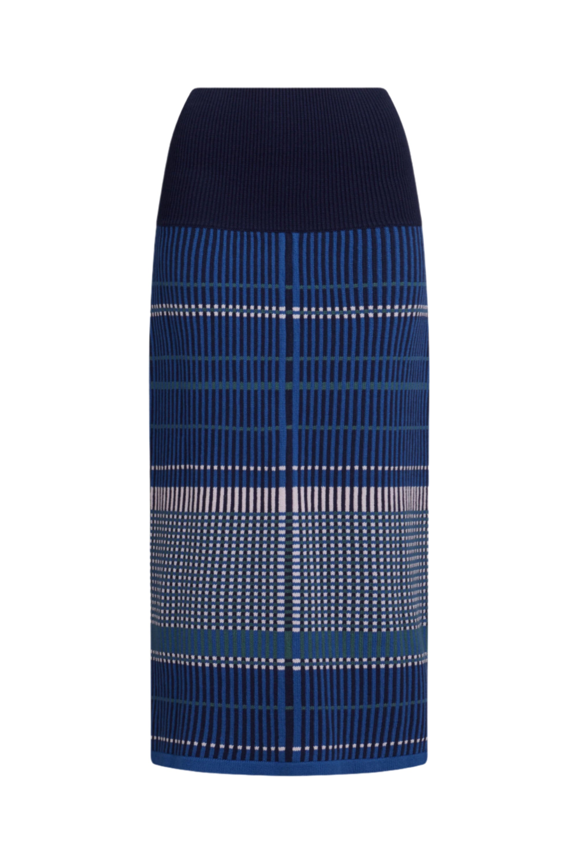 Elk Cila Organic Knit Skirt - Blue Multi