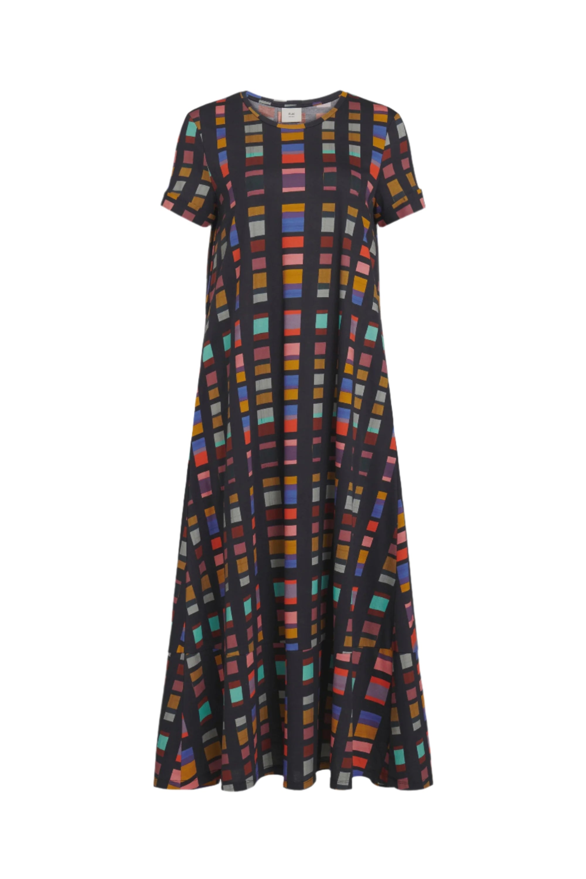 Elk Haki Dress - Tessela Print