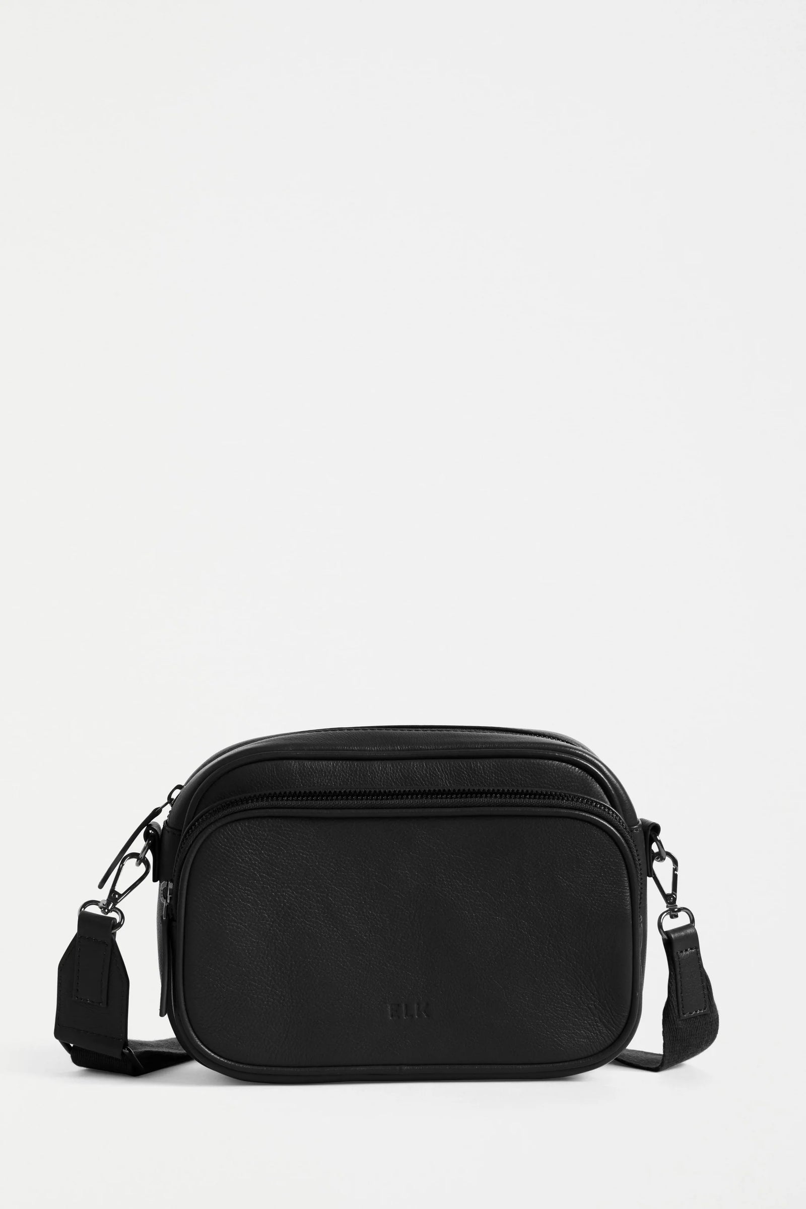 Elk Kassel Leather Crossbody Bag - Black