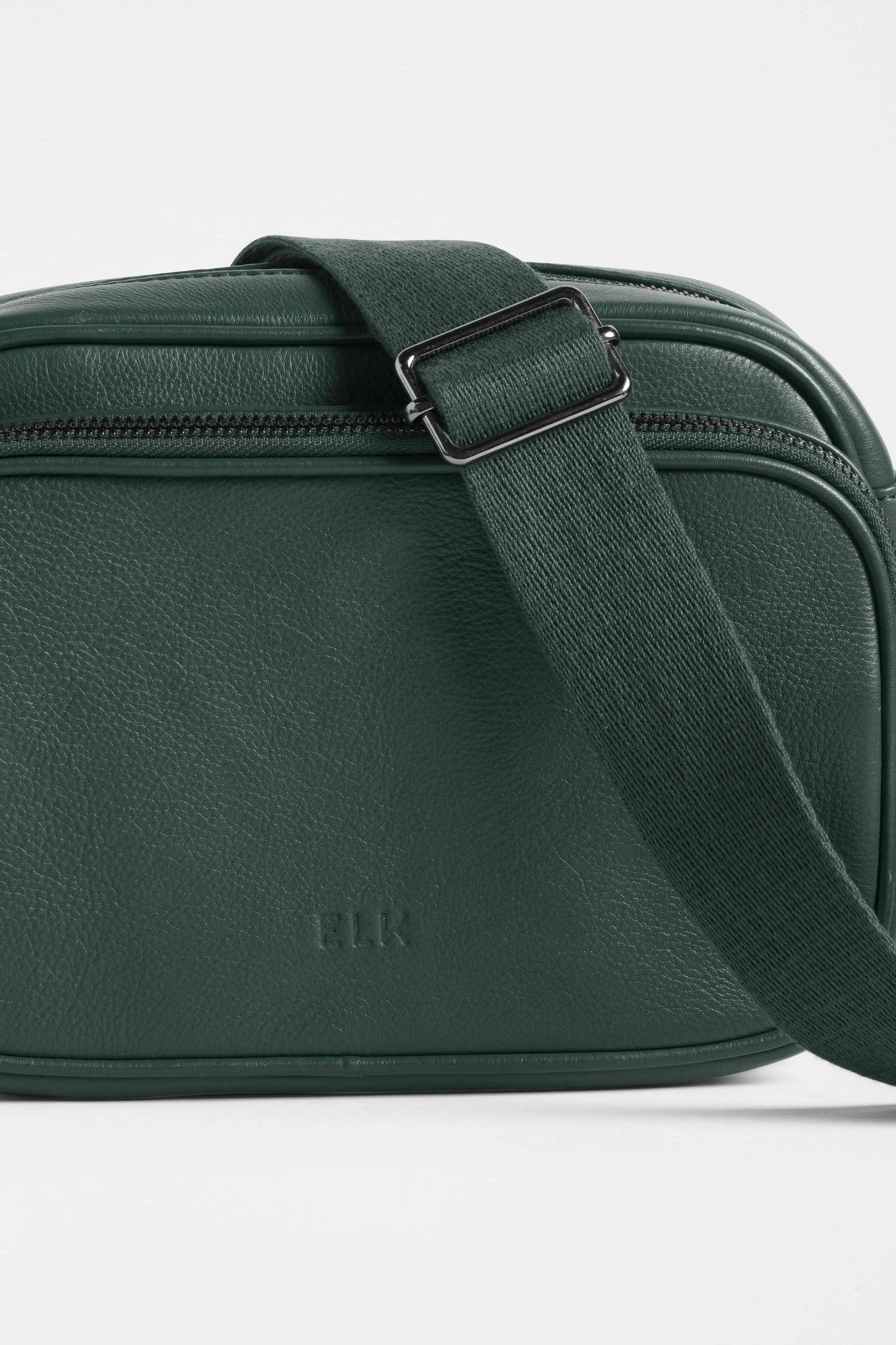 Elk Kassel Leather Crossbody Bag - Milan Green