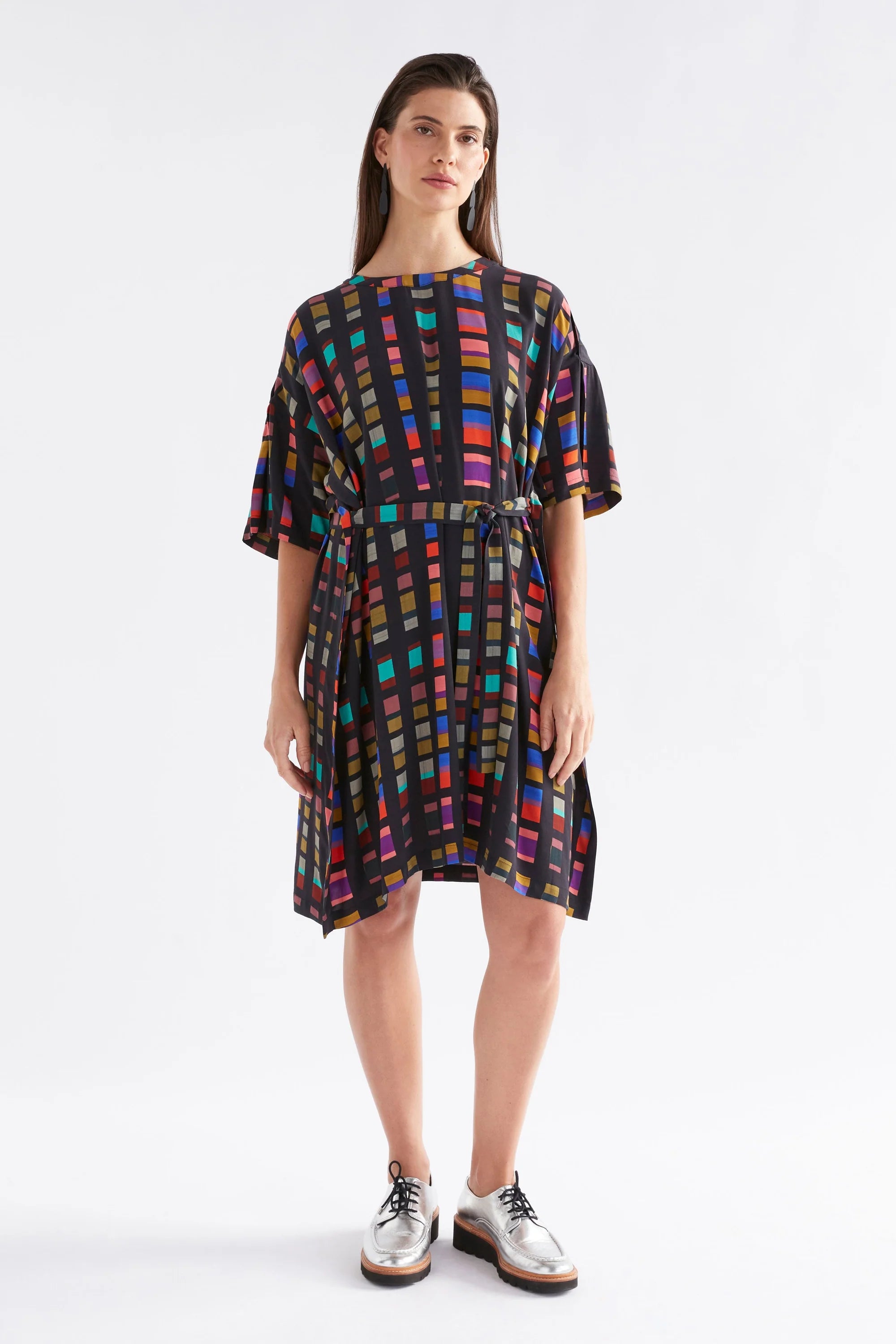 Elk Kira Short Dress - Tessela Print1