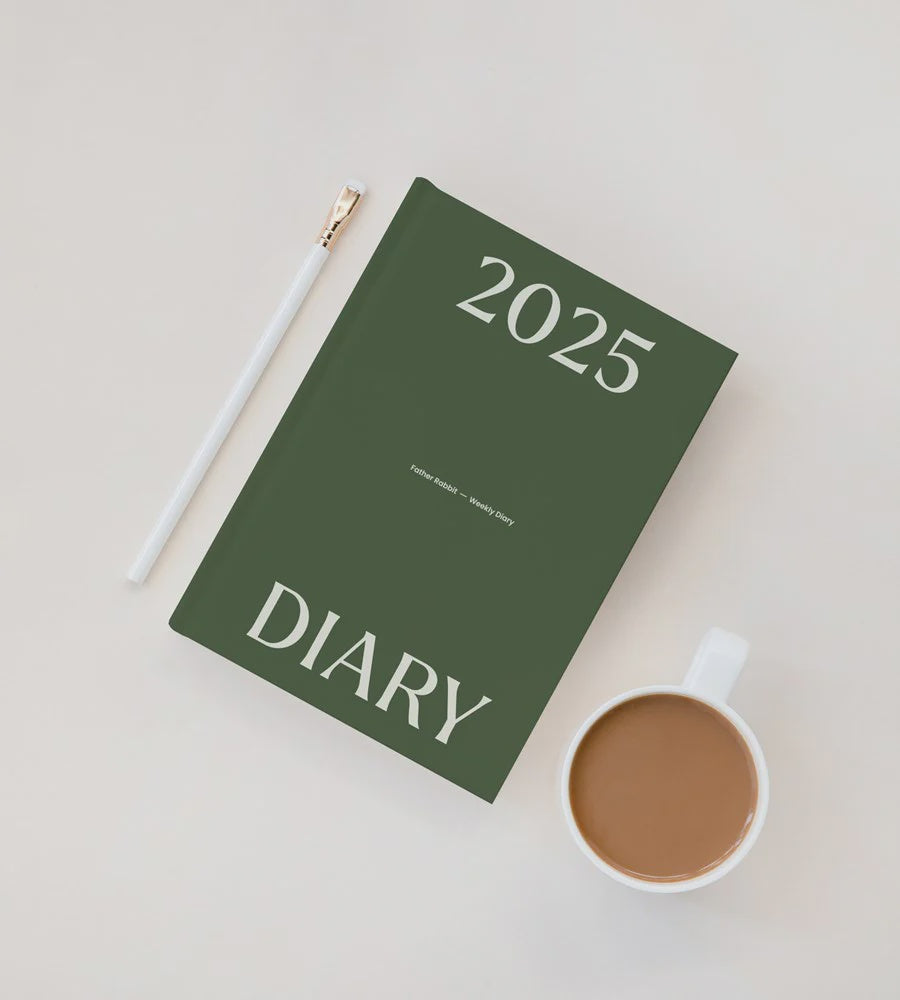 Father Rabbit 2025 Weekly Diary - Olive