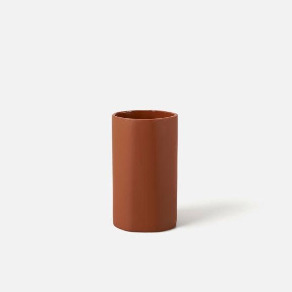 Citta Fossil Vase - Small 
/Brick