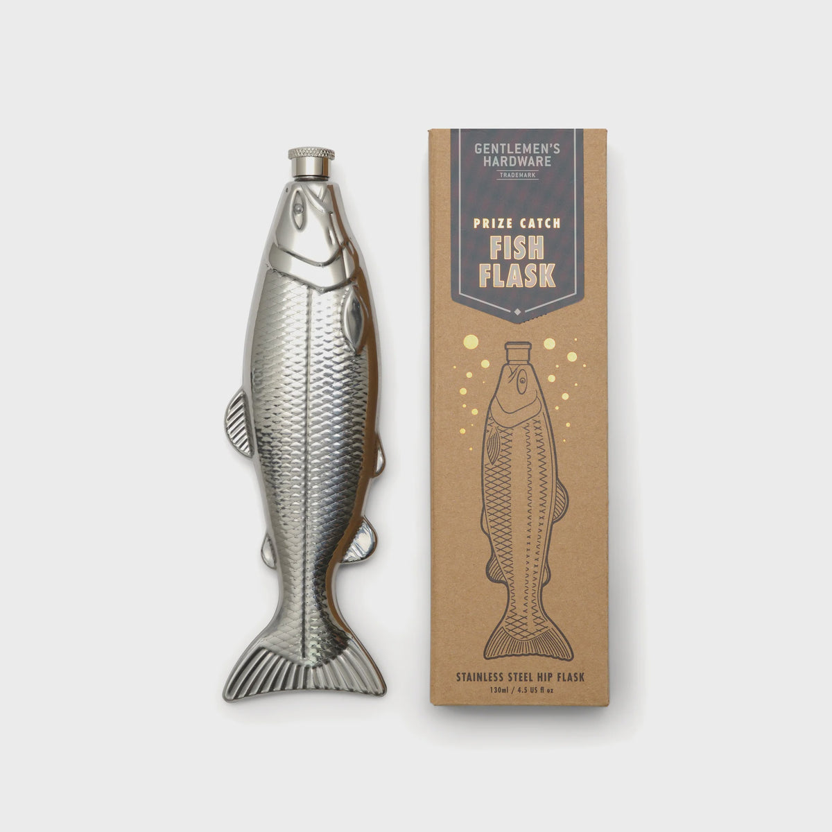 Gentlemen&#39;s Hardware Fish Hip Flask