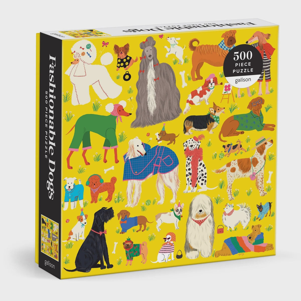 Galison Fashionable Dogs Puzzle - 500 Pieces