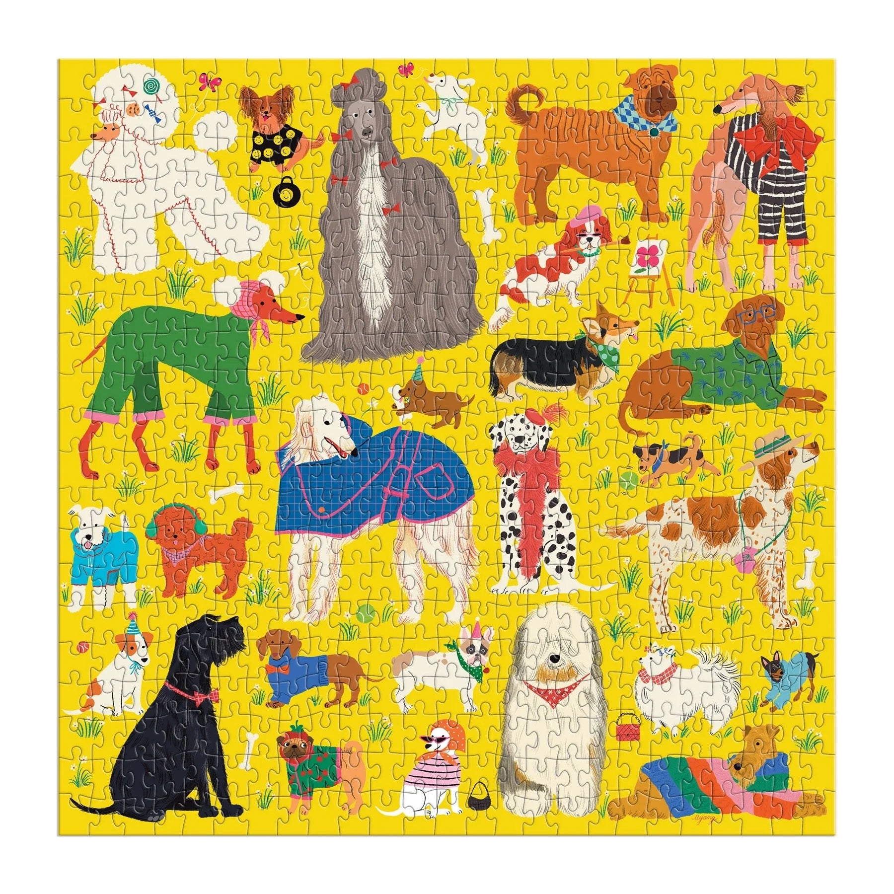 Galison Fashionable Dogs Puzzle - 500 Pieces