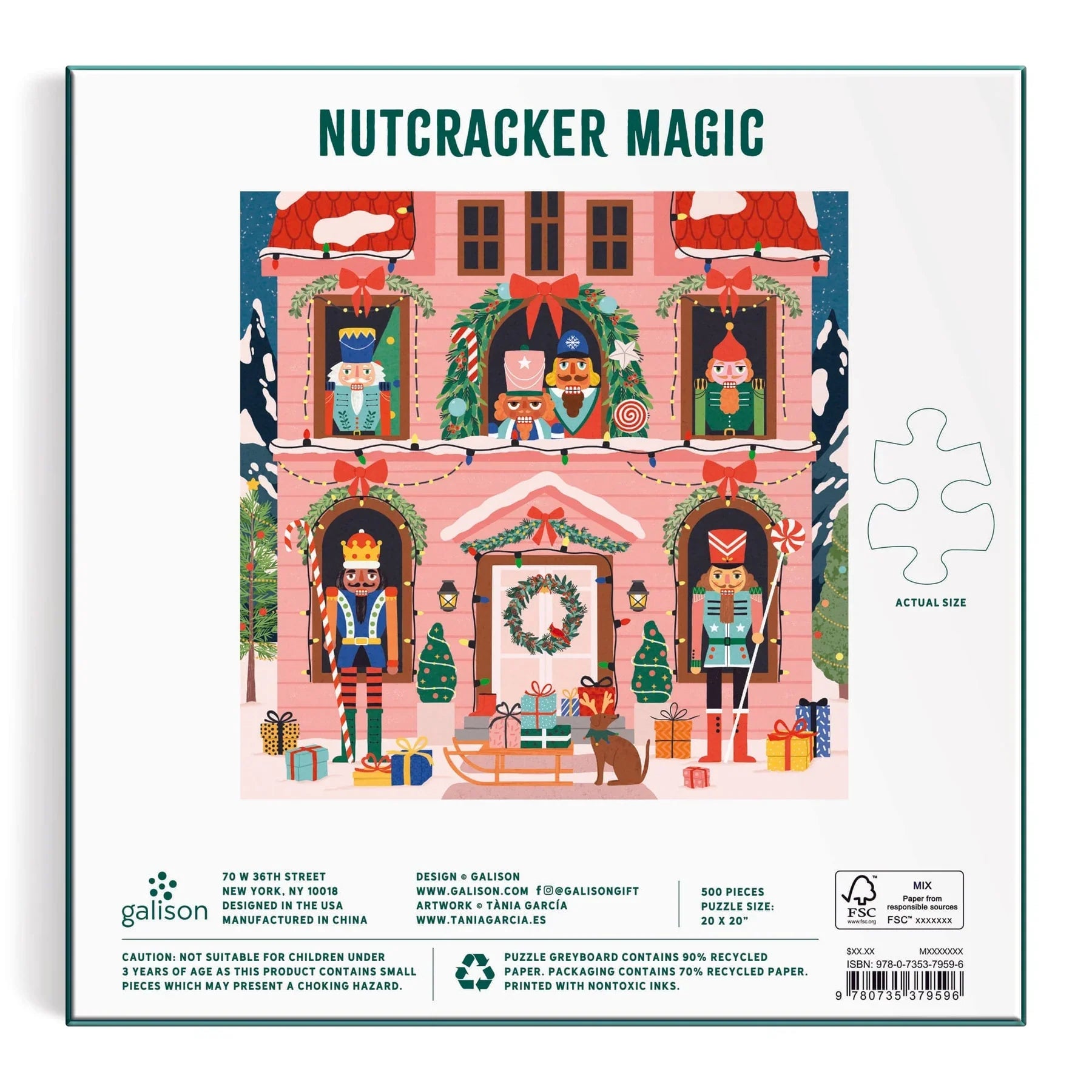 Galison Nutcracker Magic Puzzle - 500 Piece