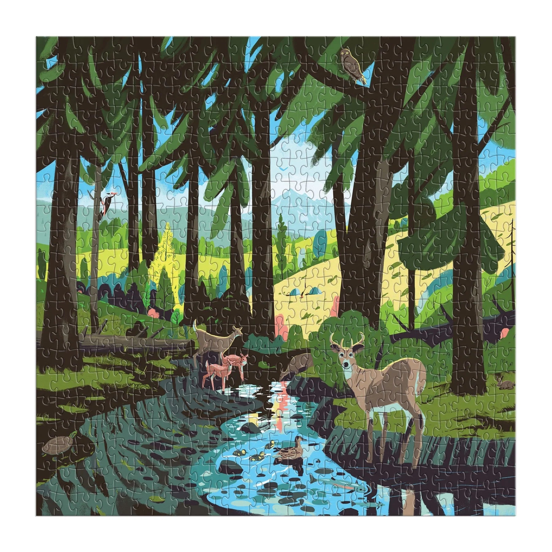 Galison Woodland Pass Puzzle - 500 Pieces