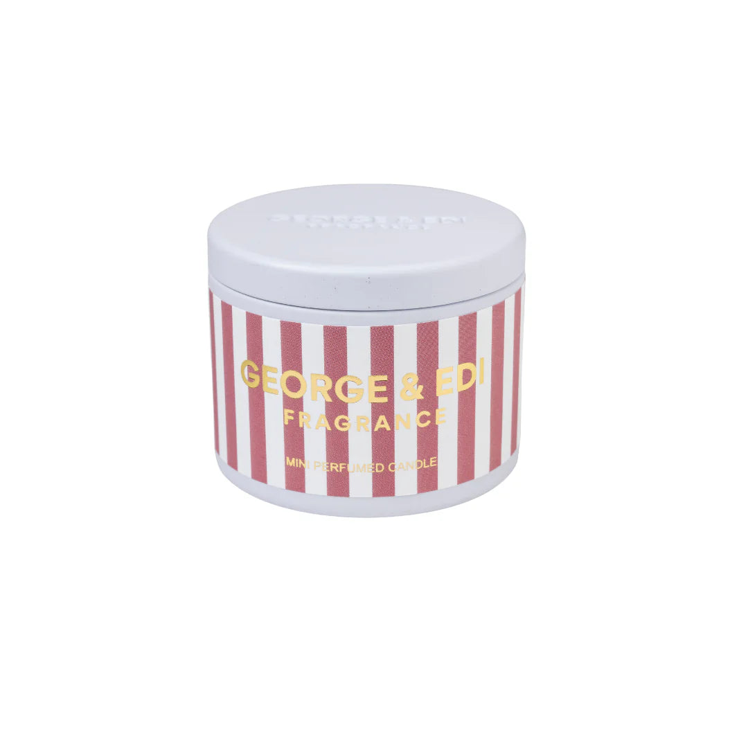 George & Edi Peony Tin Candle