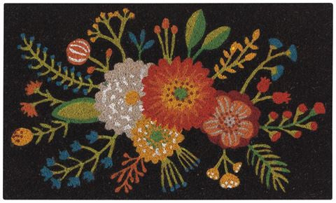 Coir Doormat - Golden Bloom