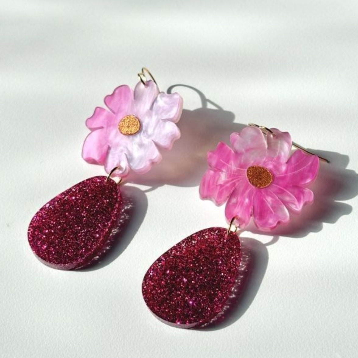 Hagen &amp; Co Fiesta Earrings - Magenta