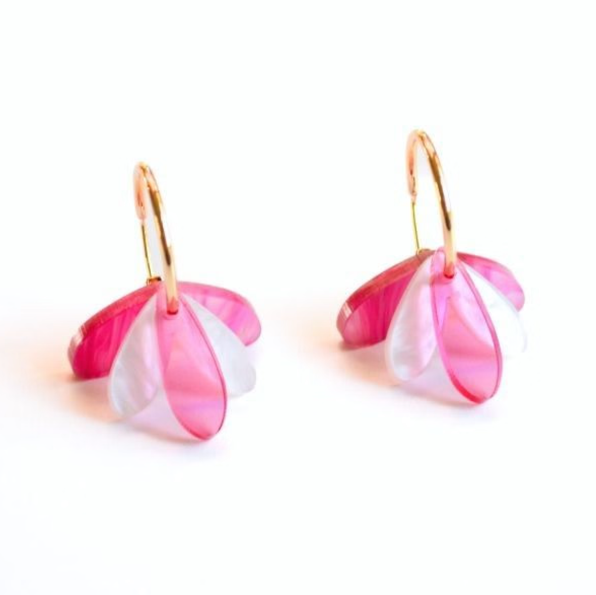 Hagen &amp; Co Happy Hour Earrings - Magenta