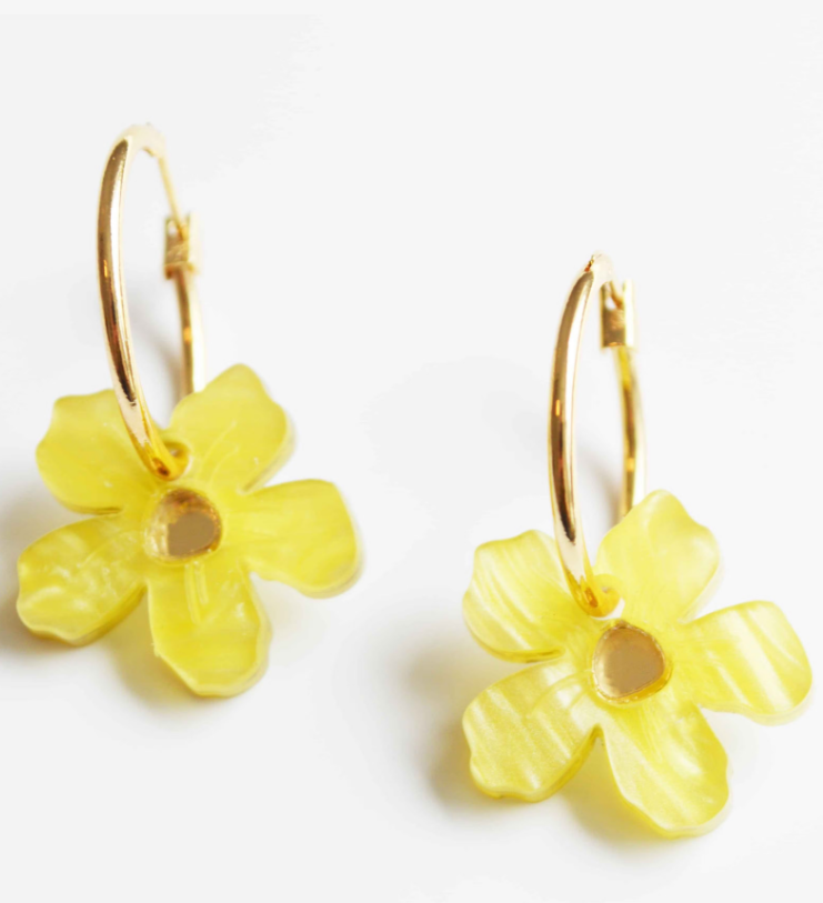 Hagen &amp; Co Wildflower earrings - Buttercup