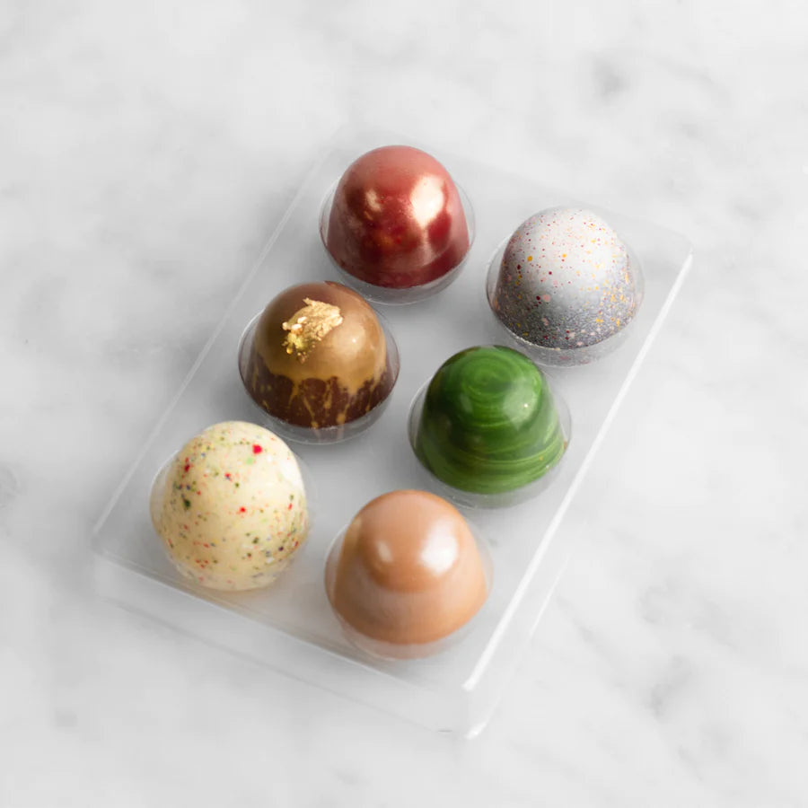 House of Chocolate Christmas Bonbon Selection 6pc